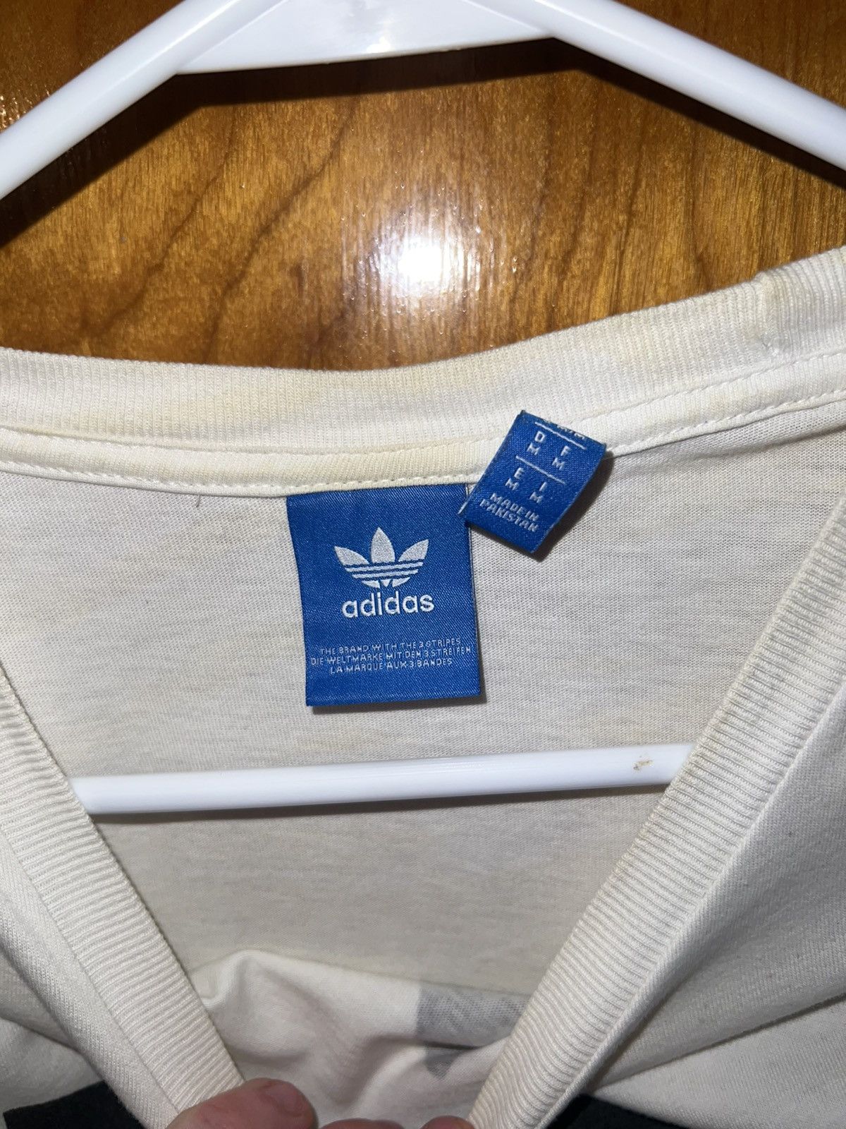 Adidas Classic Adidas t-shirt, white Size US M / EU 48-50 / 2 - 2 Thumbnail