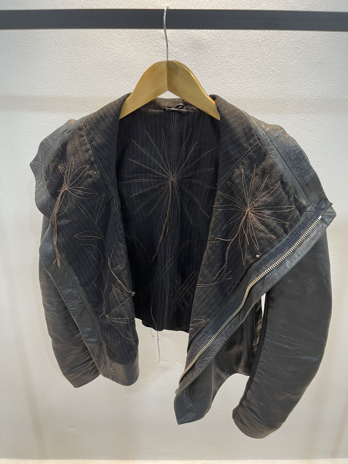 14th Addiction Blur Leather Jacket Size S / US 4 / IT 40 - 3 Thumbnail