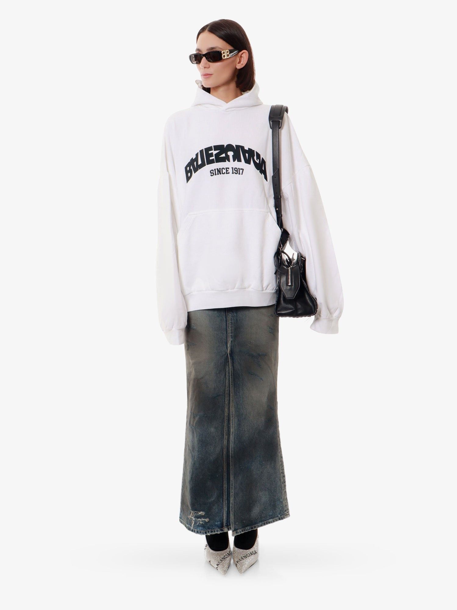 Balenciaga o1y0625 Denim Skirt in Blue Size 27" / US 4 / IT 40 - 5 Thumbnail