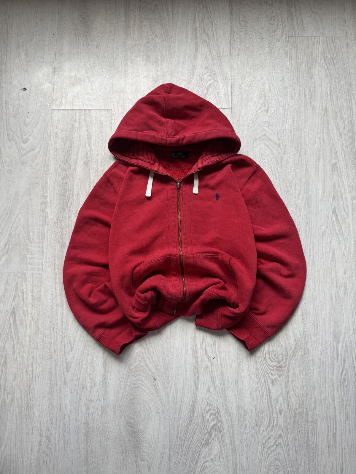 Polo Ralph Lauren Polo Ralph Lauren Red Zip Hoodie Vintage Stritvir Y2K Size US XL / EU 56 / 4 - 1 Thumbnail