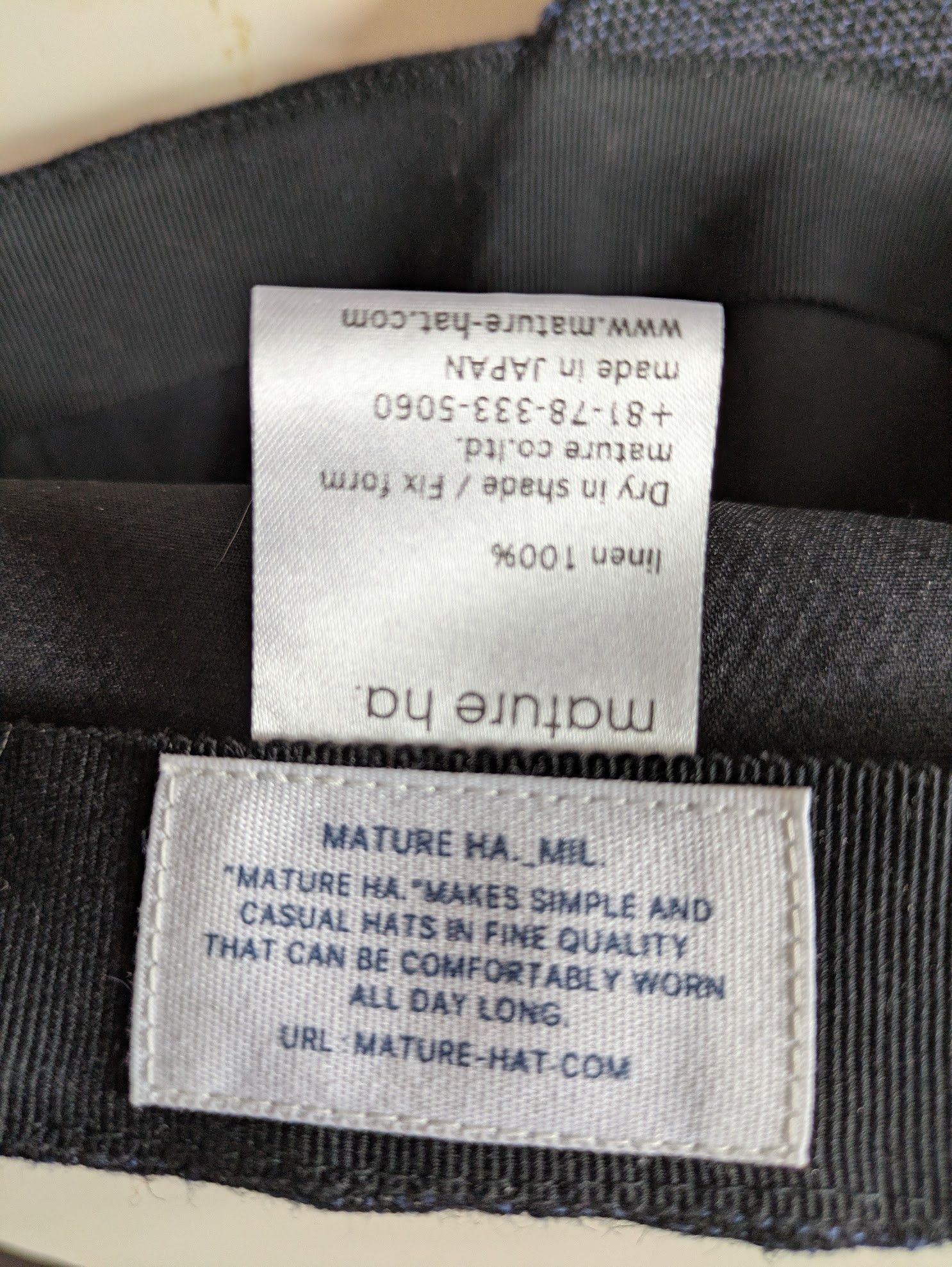 Other Mature HA. Mil. Linen Hat - OS Size ONE SIZE - 4 Thumbnail