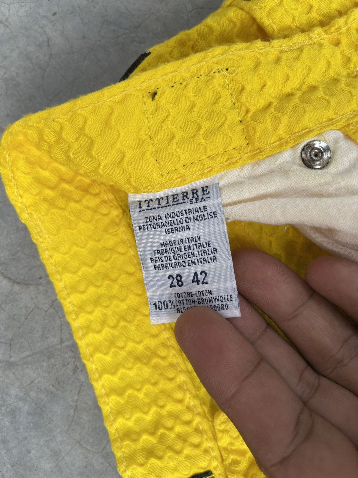 Versace Versace Pants Sunflower W24 L37 Made in Italy Mustard Fringe Size 24" / US 00 / IT 34 - 5 Thumbnail