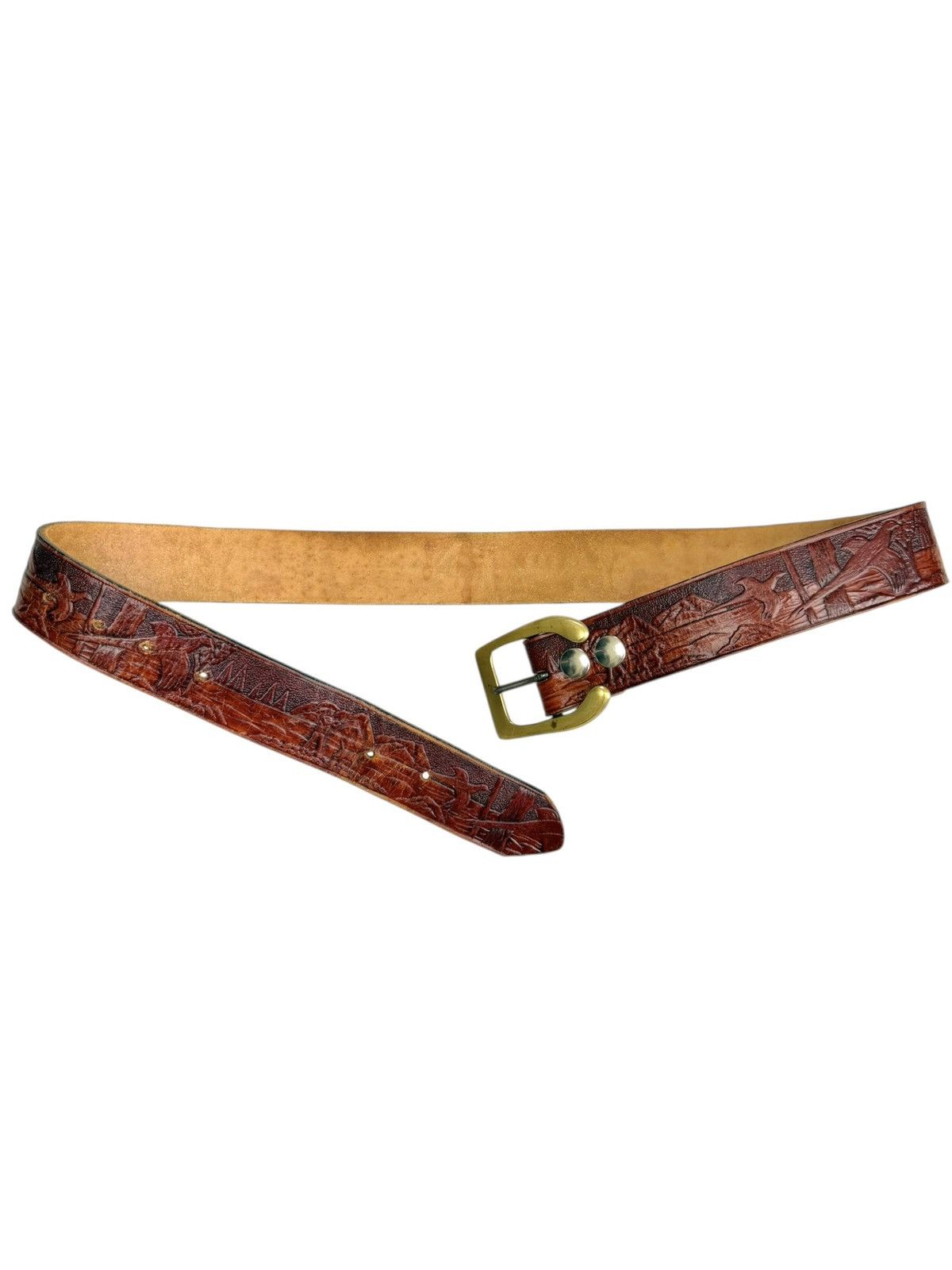 Vintage Vintage Western Leather belt Htc Number nine style Size ONE SIZE - 4 Thumbnail