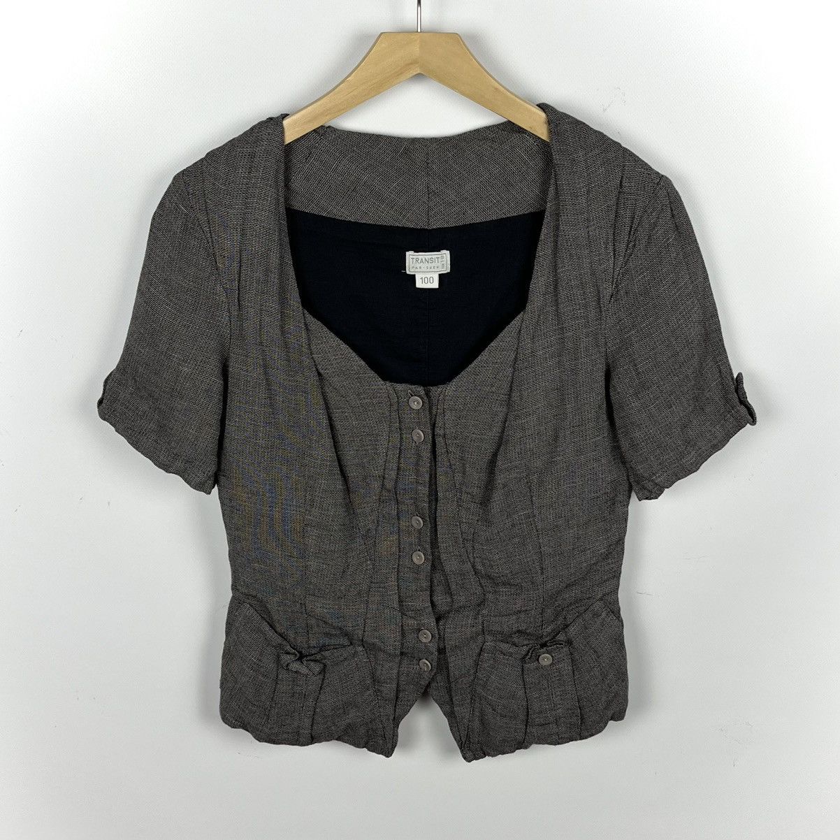 Transit Avant-Garde Transit Par-Such viscose/linen blazer jacket Size S / US 4 / IT 40 - 1 Thumbnail