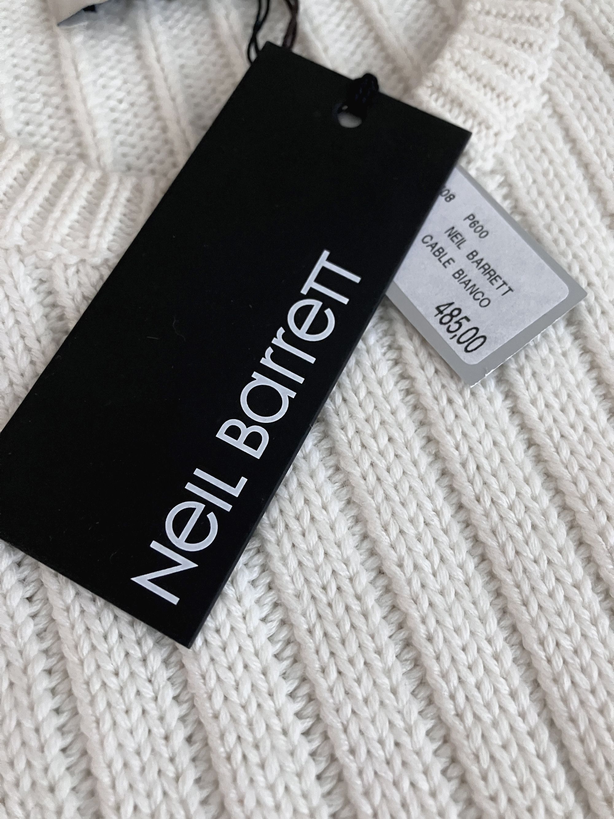 Neil Barrett Off-White Multi Knit Sweater Size US S / EU 44-46 / 1 - 4 Thumbnail