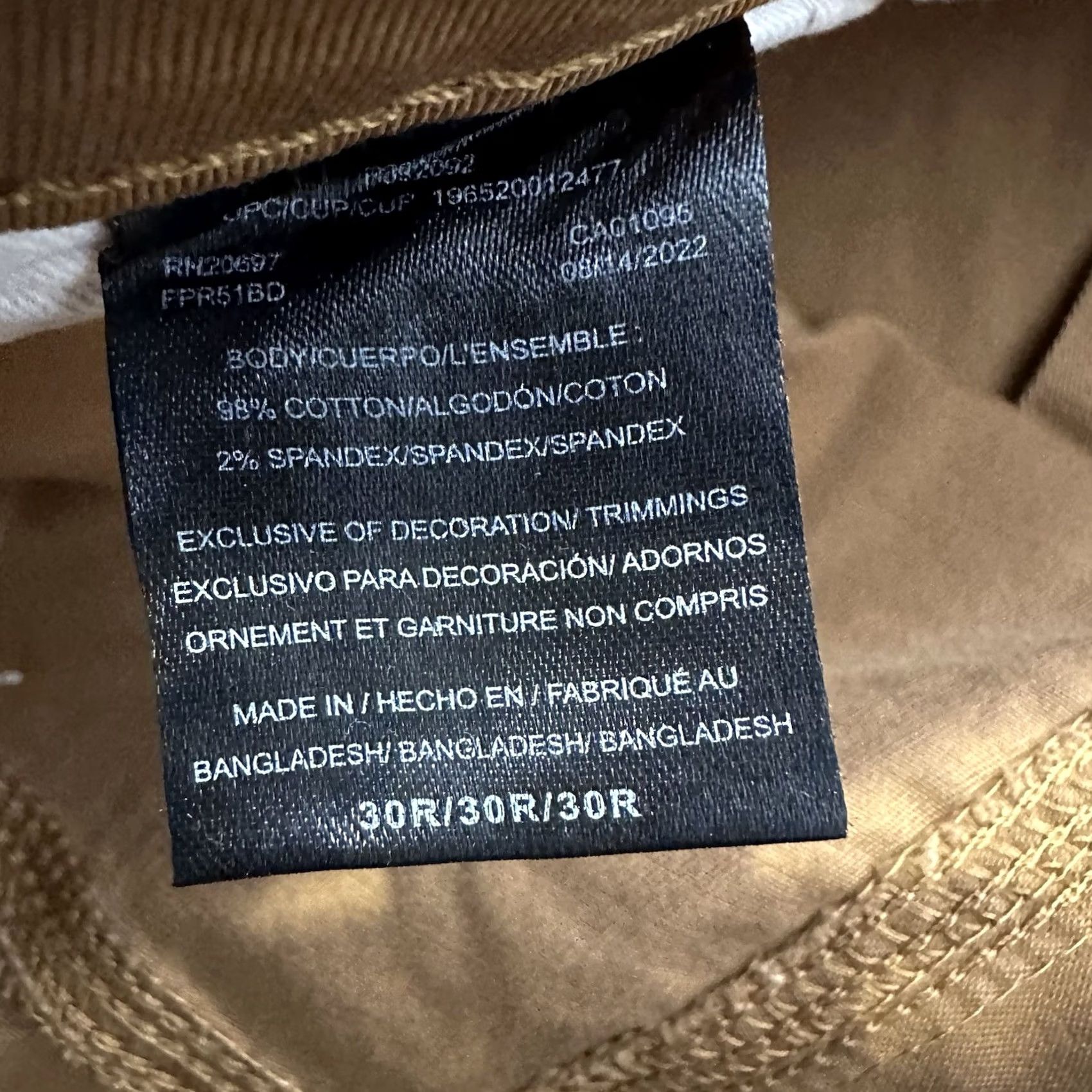 Dickies Dickies Carpenter Pants Womens 29 31 Brown Relaxed High Rise Utility Stretch Twill Cotton Spandex Pants Women Size 28" / US 6 / IT 42 - 7 Thumbnail