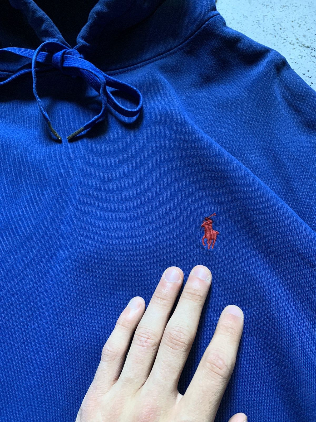 Polo Ralph Lauren Vintage Baggy Hoodie Polo Ralph Lauren Blue Red Pony Y2K USA Size US M / EU 48-50 / 2 - 1 Thumbnail