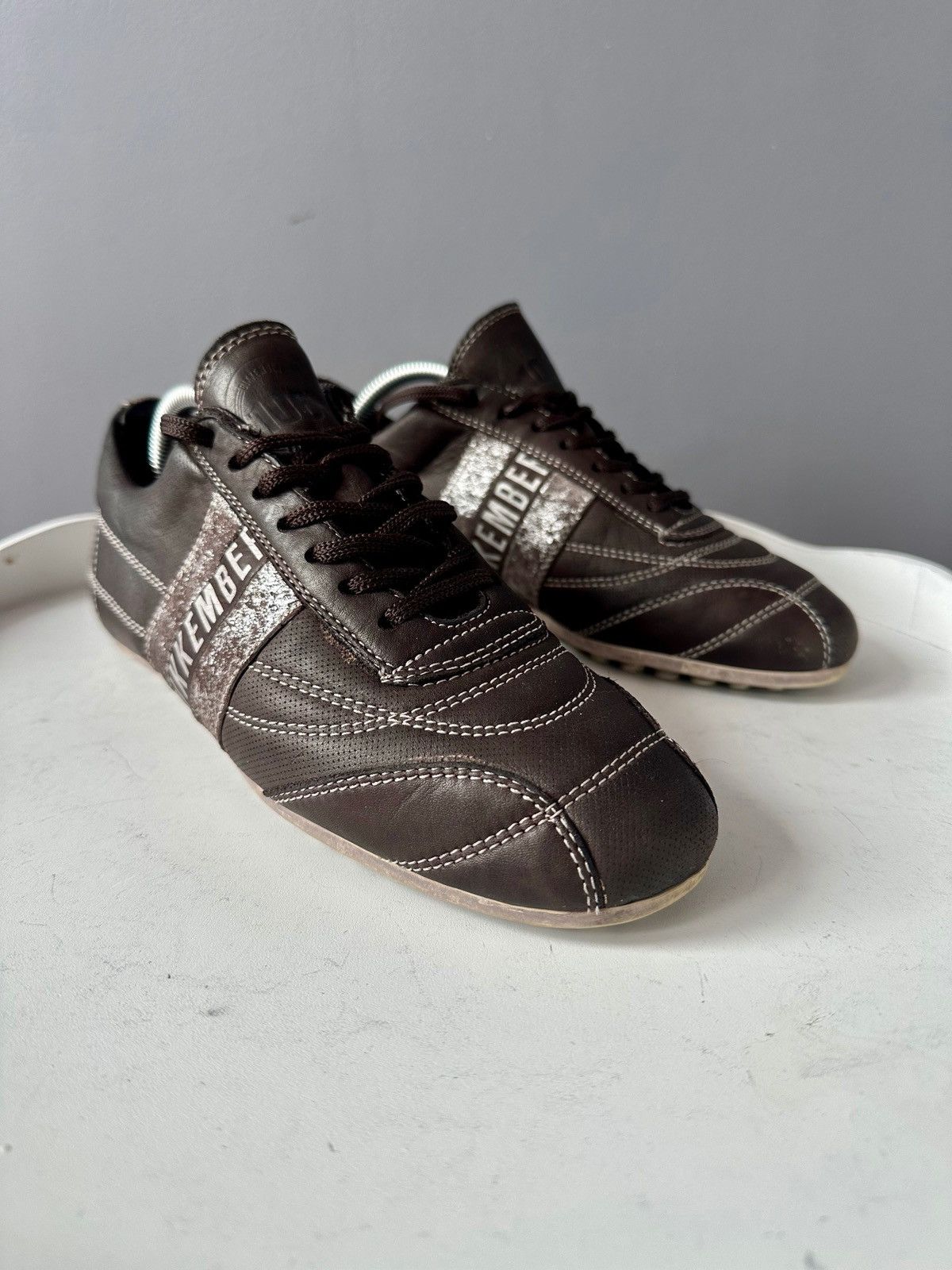 Dirk Bikkembergs Dirk Bikkembergs Low top brown leather sneakers Size US 8 / IT 38 - 6 Thumbnail