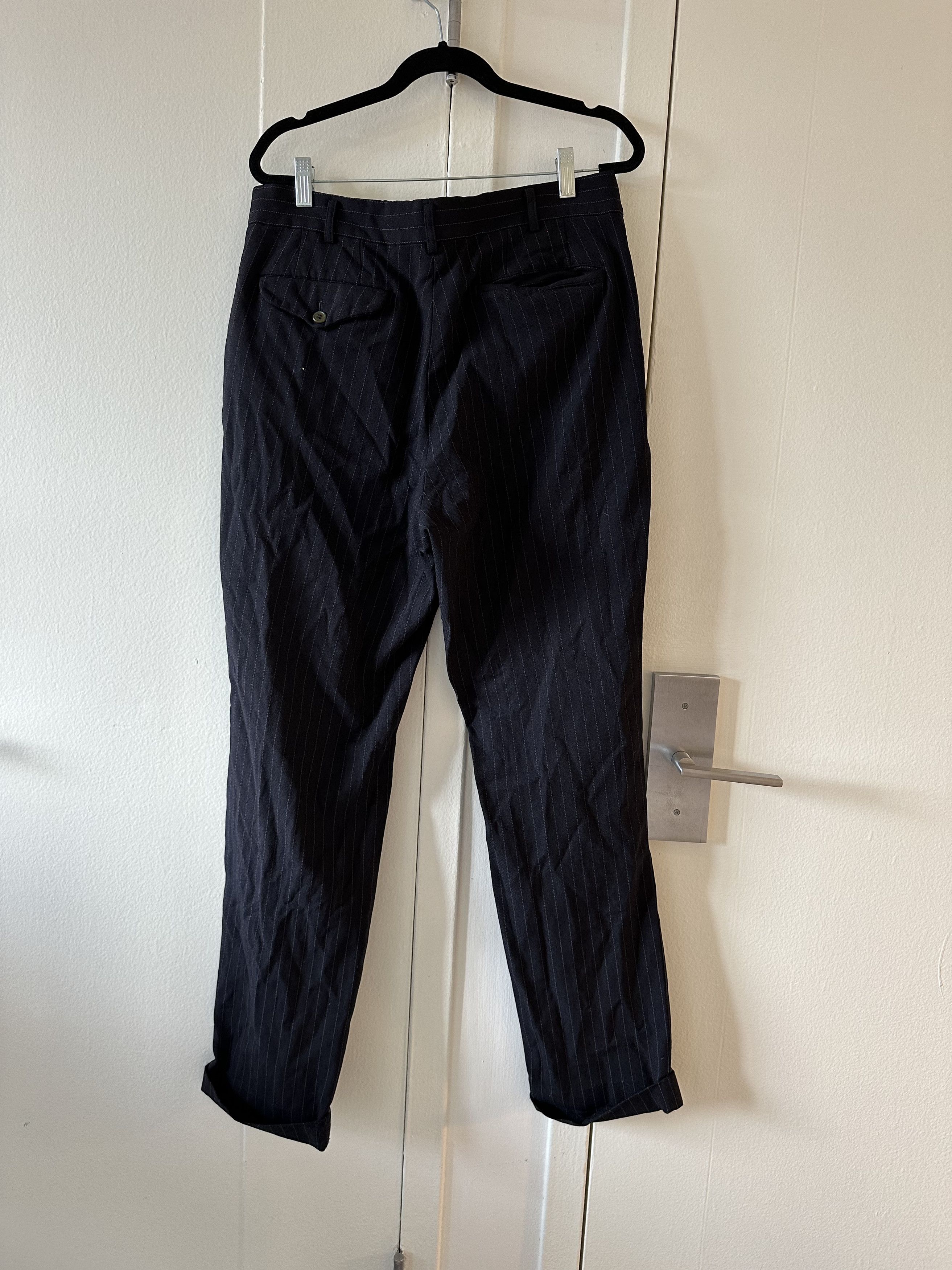 Comme des Garcons Comme des Garcons Homme Deux Pinstriped Trousers Size US 32 / EU 48 - 4 Thumbnail