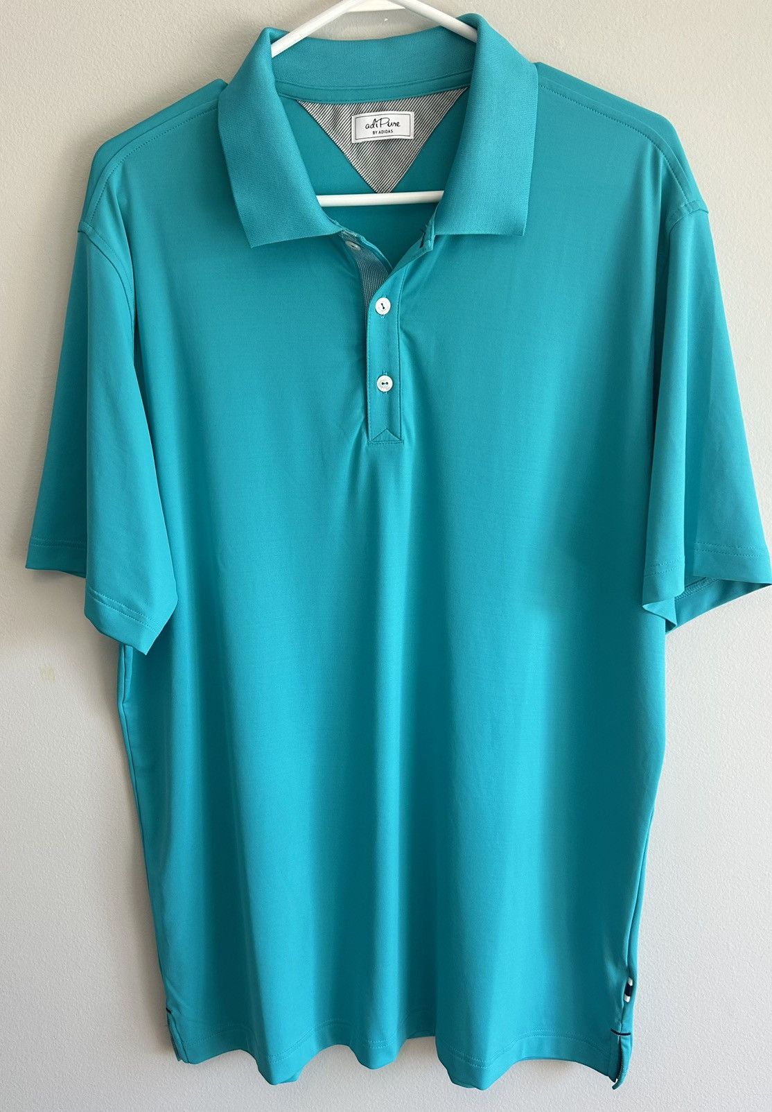 Adidas Adidas Adipure Men’s Green Blue Athletic Golf Polo Shirt Size US M / EU 48-50 / 2 - 1 Thumbnail