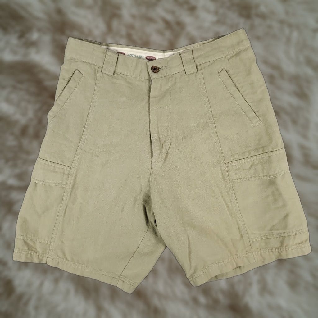 Joseph VINTAGE Joseph Feiss Men's Beige Flat Front Chino Shorts Size 32 Casual Workwear Size US 32 / EU 48 - 1 Thumbnail