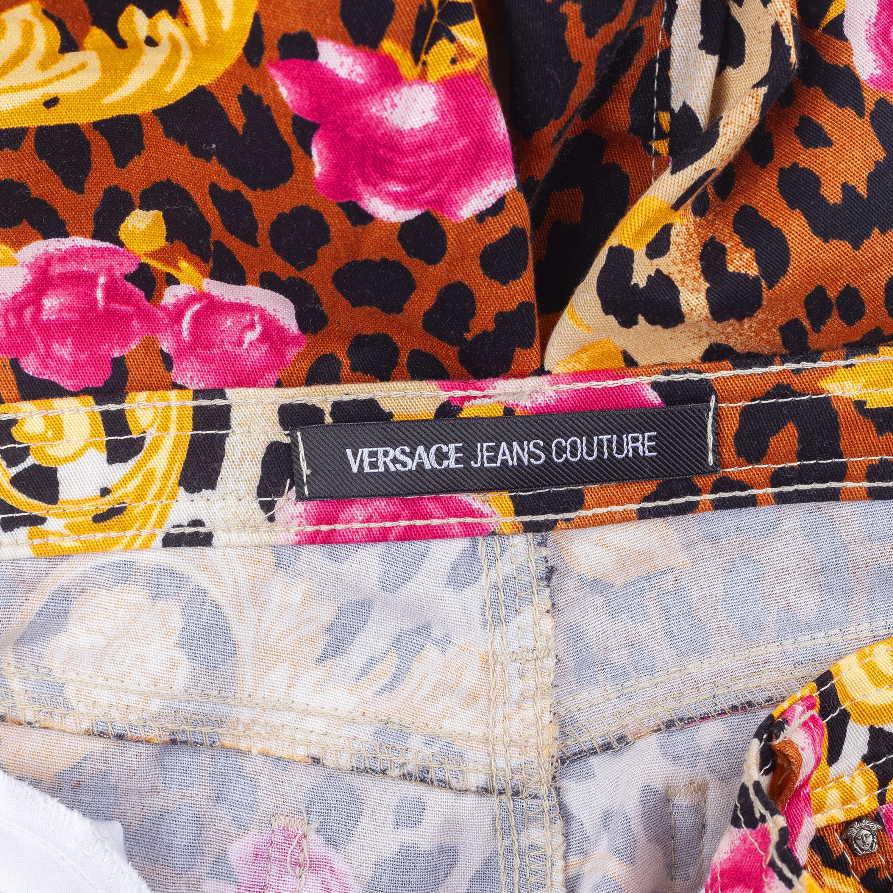 Versace Versace Jeans Couture Cheetah Print Pants (S) Size 28" / US 6 / IT 42 - 8 Thumbnail