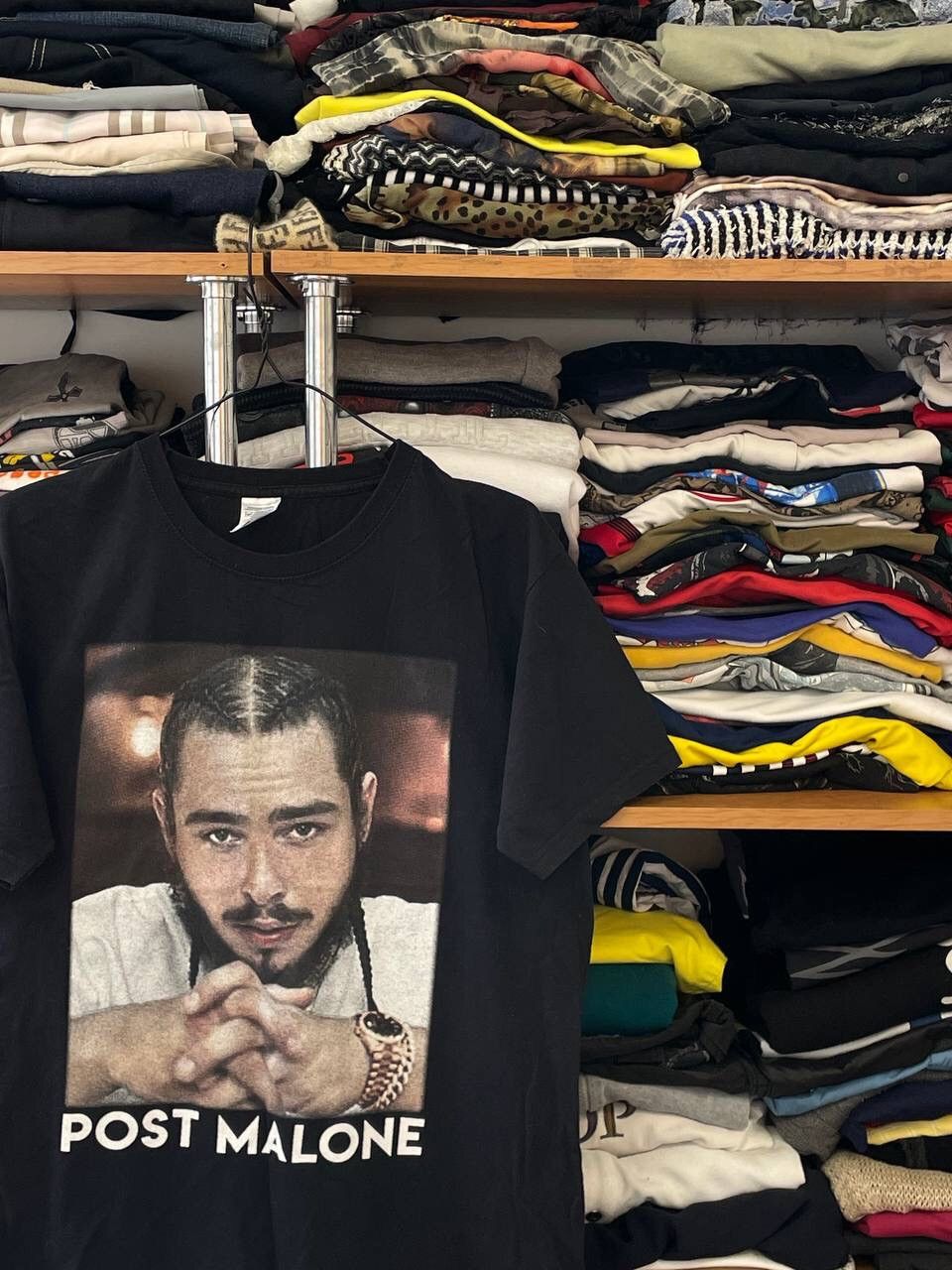 Hypebeast × Rap Tees Post Malone Posty Co Tour Rap Overlogo T Shirt Size US M / EU 48-50 / 2 - 5 Thumbnail