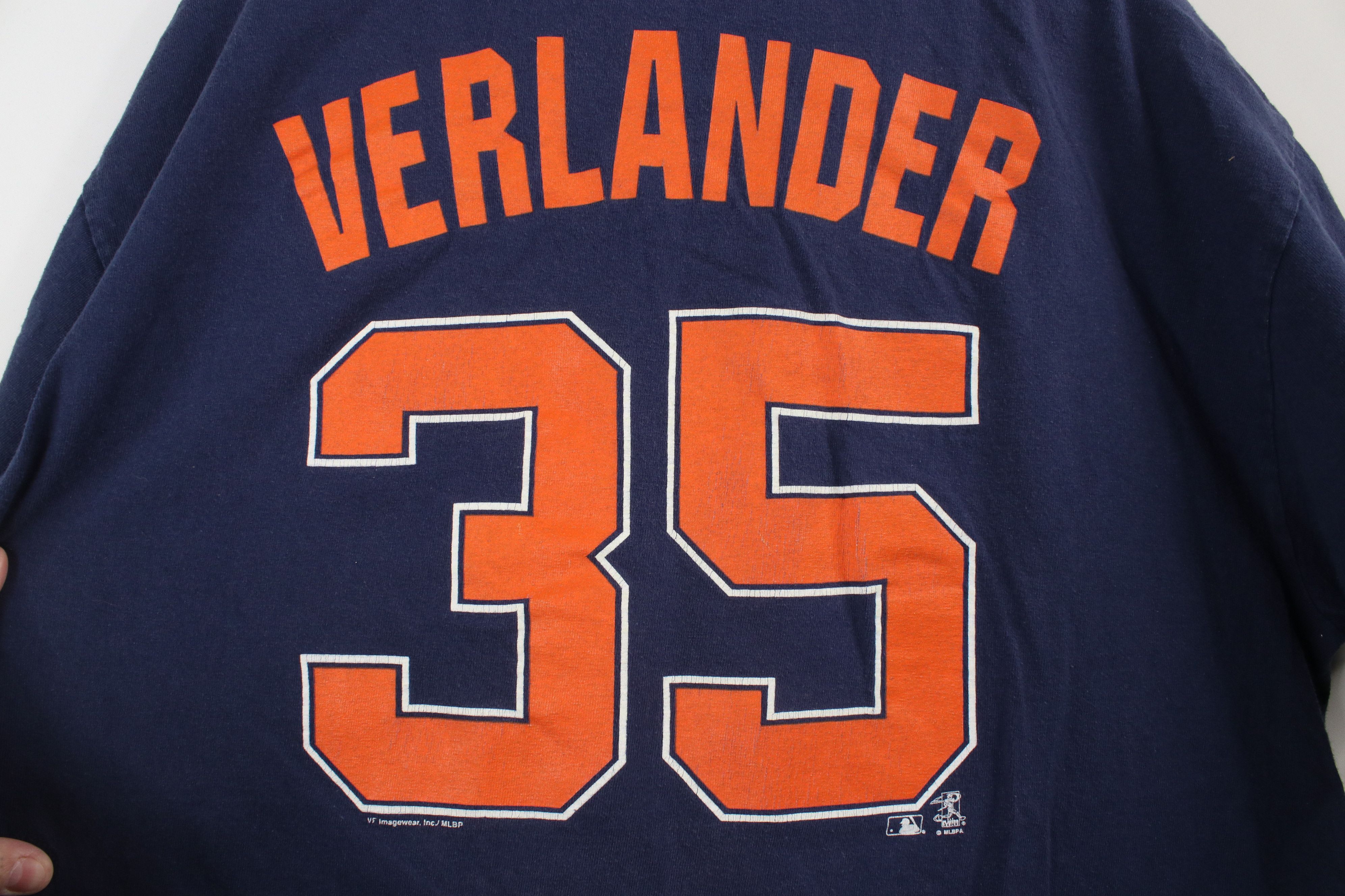 Vintage Vintage Y2K Justin Verlander Tigers Baseball T-Shirt Blue Size US XL / EU 56 / 4 - 10 Thumbnail