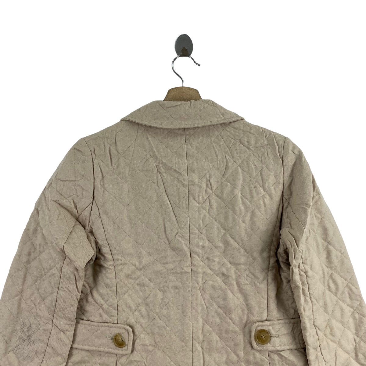 Japanese Brand SHIPS Japanese Brand Button Up Quilted Beige Parka Long Size S / US 4 / IT 40 - 4 Thumbnail