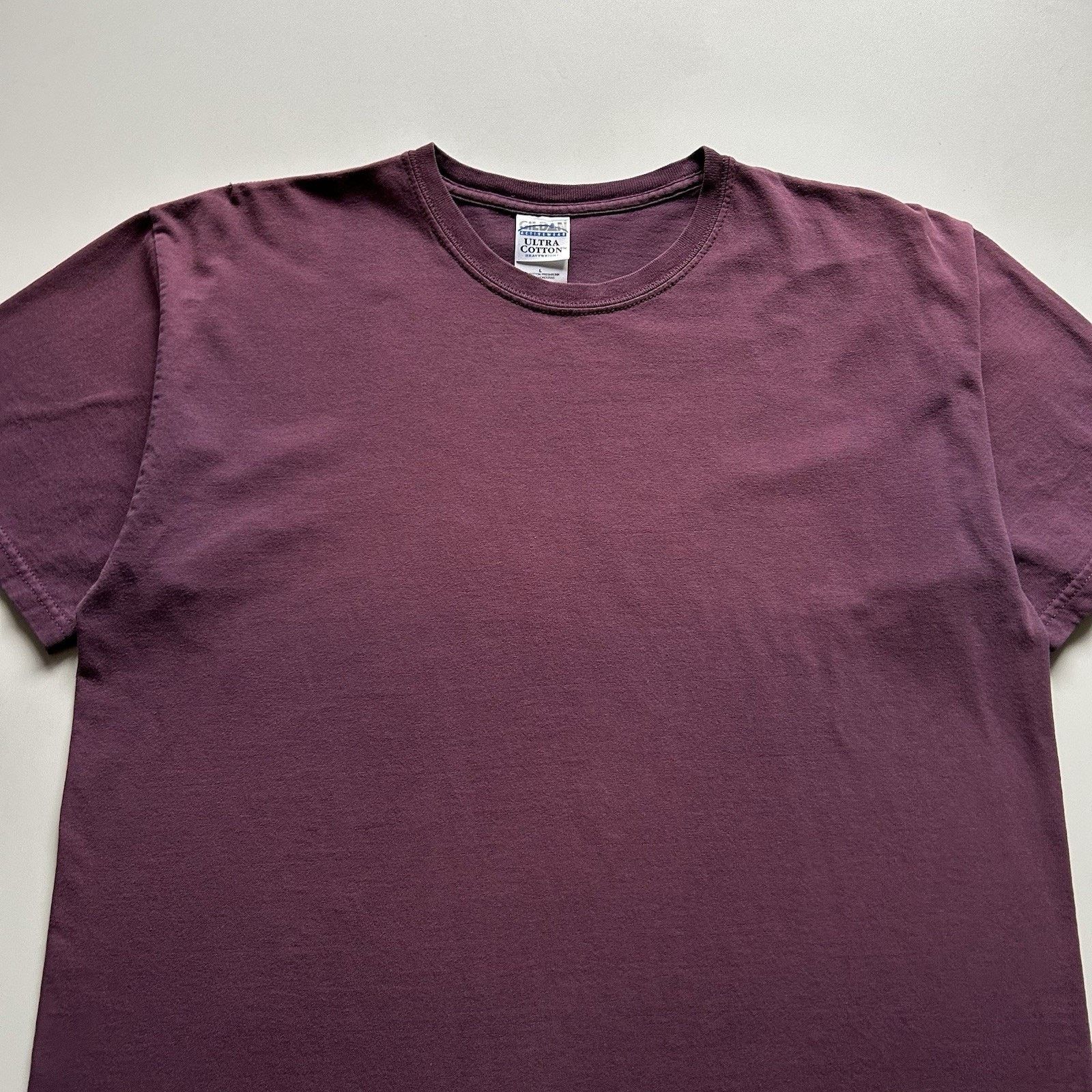Gildan Vintage Faded Purple Blank T Shirt Large Y2K Gildan Cotton Size US L / EU 52-54 / 3 - 2 Thumbnail