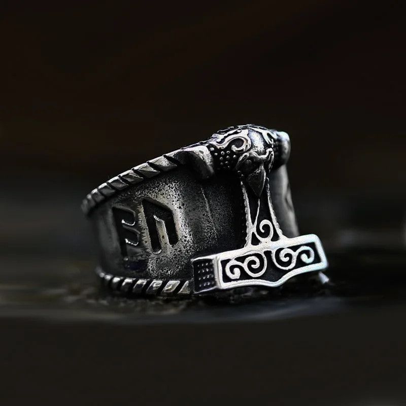 Designer × Jewelry Vintage Hammer Ring Size ONE SIZE - 1 Thumbnail
