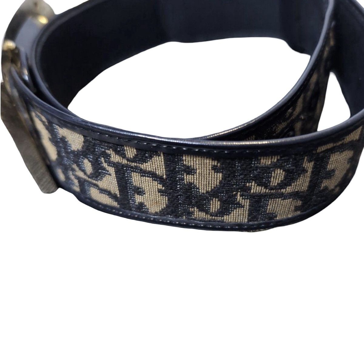 Dior Christian Dior Wide Trotter Monogram Canvas Leather Belt 📏65 Size ONE SIZE - 4 Thumbnail