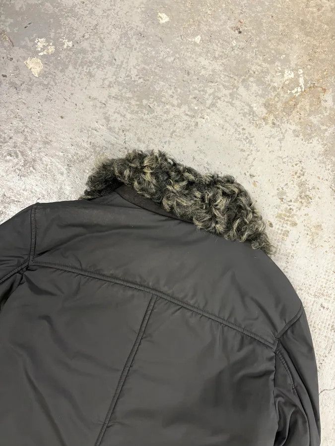 Dolce & Gabbana FW2009 Dolce & Gabbana Hybrid Nylon Shearling Grey Jacket Size S / US 4 / IT 40 - 6 Thumbnail