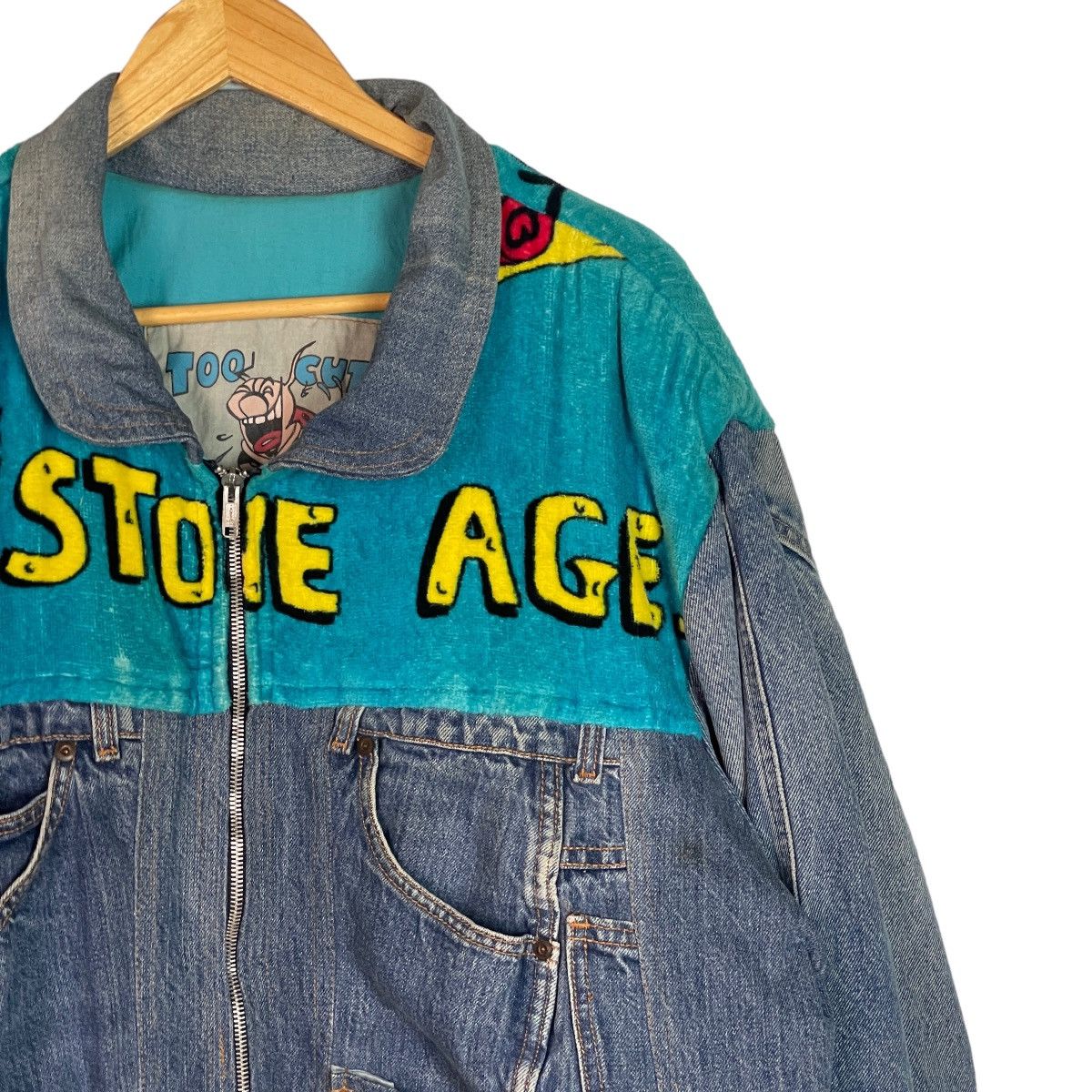 Too Cute Guetta Bros. Too Cute Stone Age Denim Jeans Designed Jacket Size US XXL / EU 58 / 5 - 4 Thumbnail