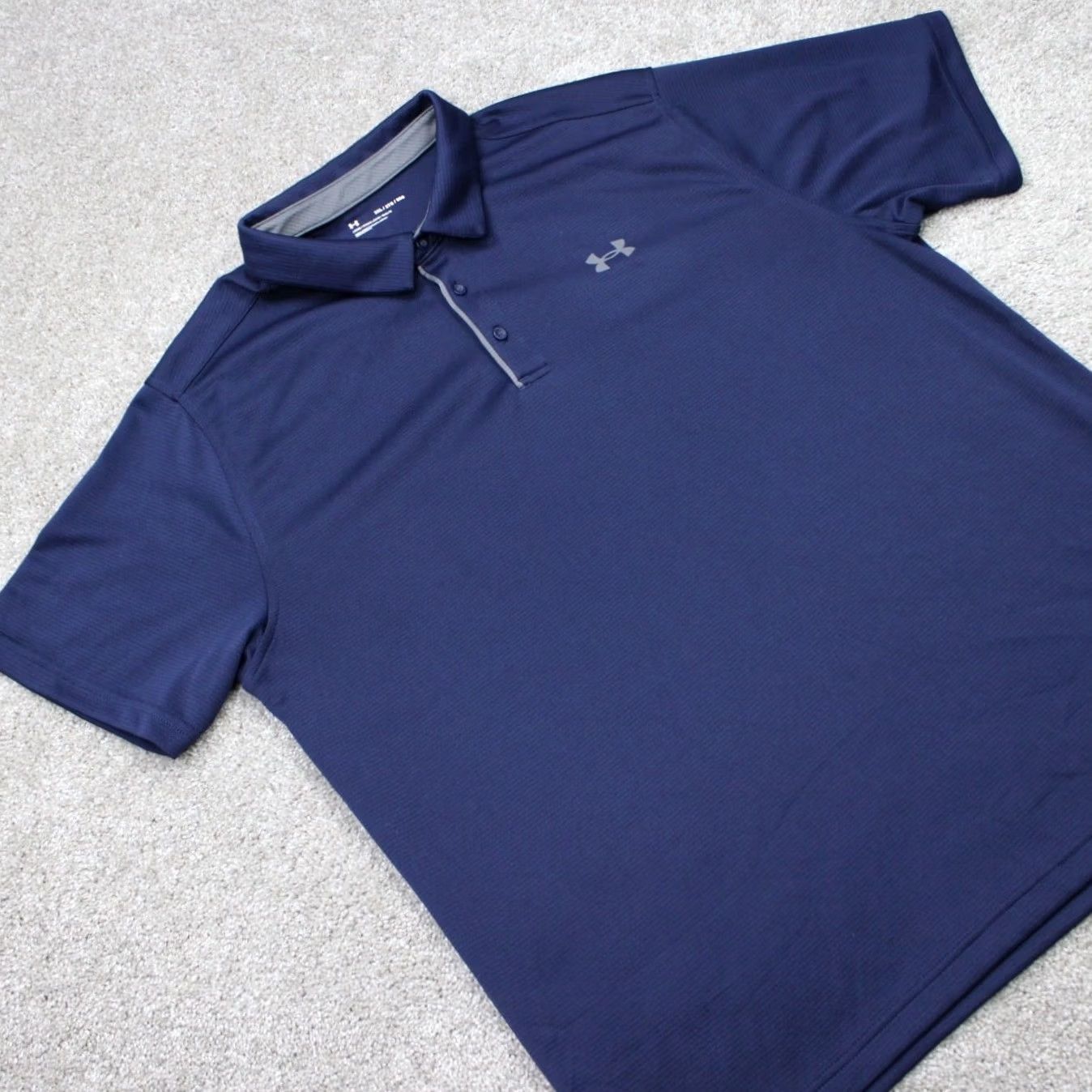Under Armour Under Armour Polo Shirt Men 2XL Blue Short Sleeve HeatGear Regular Fit Polo Mens Blue Shirt Size US XXL / EU 58 / 5 - 6 Thumbnail