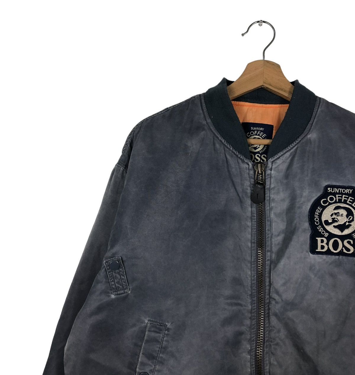Japanese Brand 🔥RIOT RIOT VINTAGE BOMBER JACKET FLY SUNTORY COFFEE BOSS Size US L / EU 52-54 / 3 - 5 Thumbnail