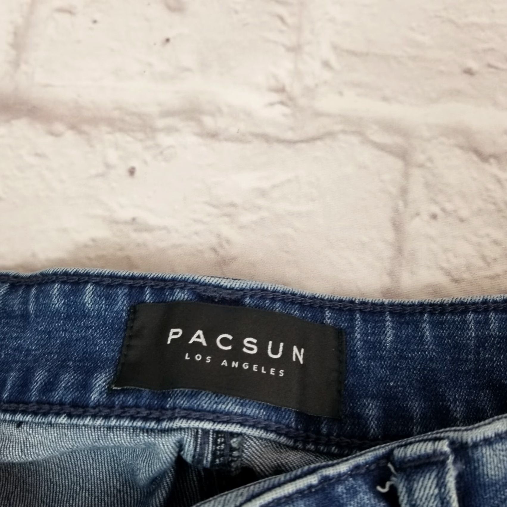 Pacsun Pacsun Mens Vertical Stretch Stacked Skinny Jeans Distressed 28 X 30 Denim Size US 28 / EU 44 - 7 Thumbnail