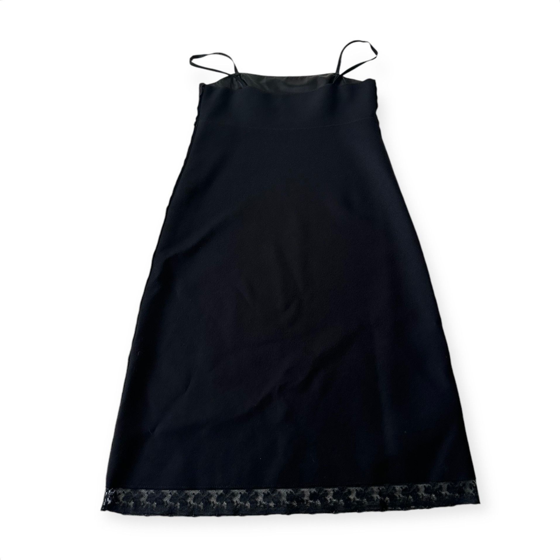 Prada Prada Archival F/W 2005 Runway Opening Look Black Wool Lace Size L / US 10 / IT 46 - 6 Thumbnail