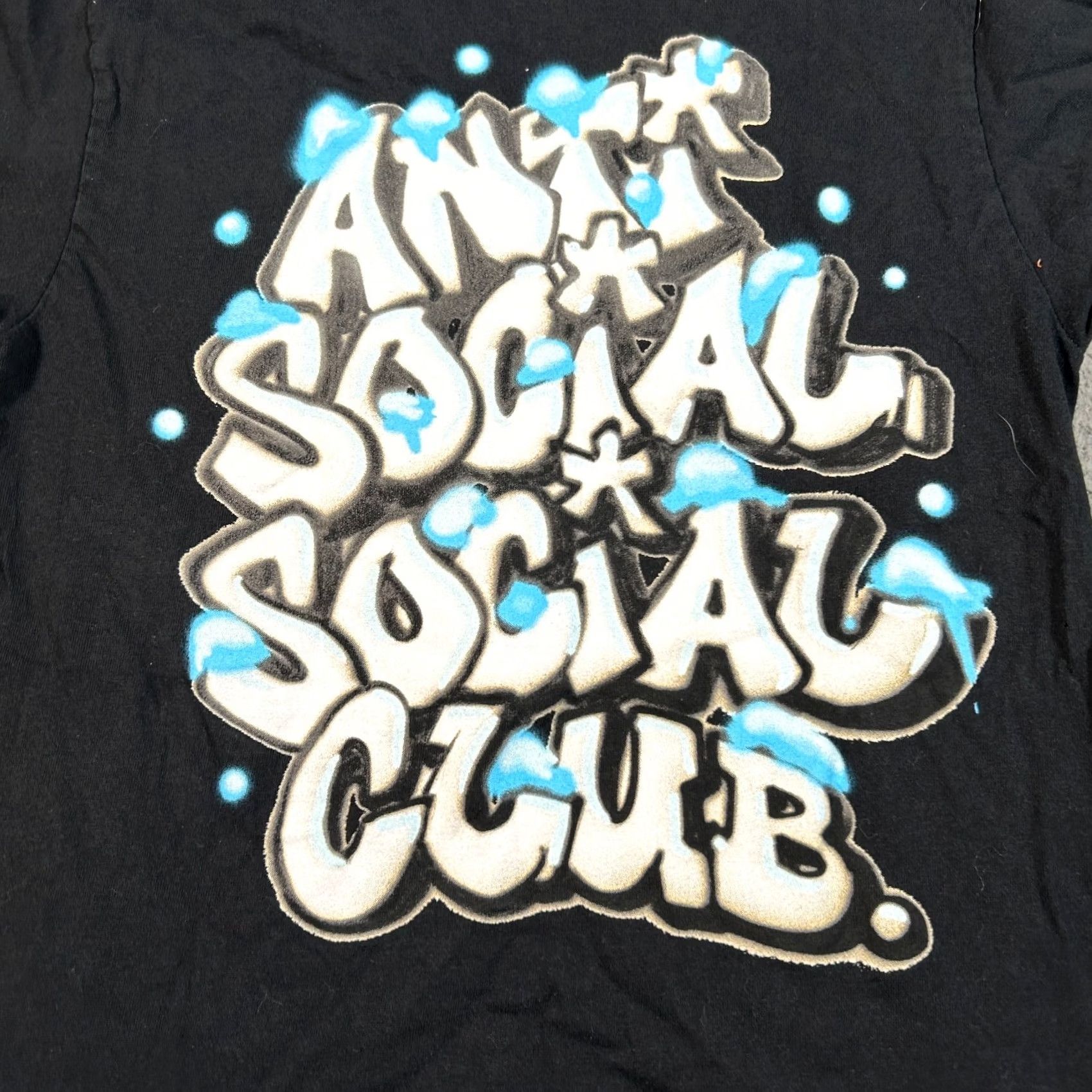 Anti Social Social Club Anti Social Social Club T-Shirt Mens Small Black Spellout Graphic Streetwear Size US S / EU 44-46 / 1 - 5 Thumbnail