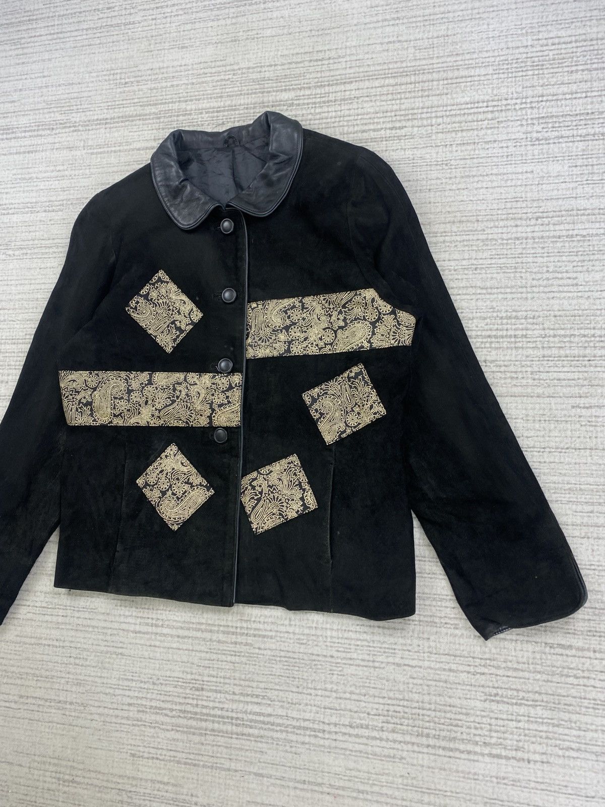 Japanese Brand Vintage Japanese Fashion Paisley Paychwork Button Jacket Size US M / EU 48-50 / 2 - 4 Thumbnail