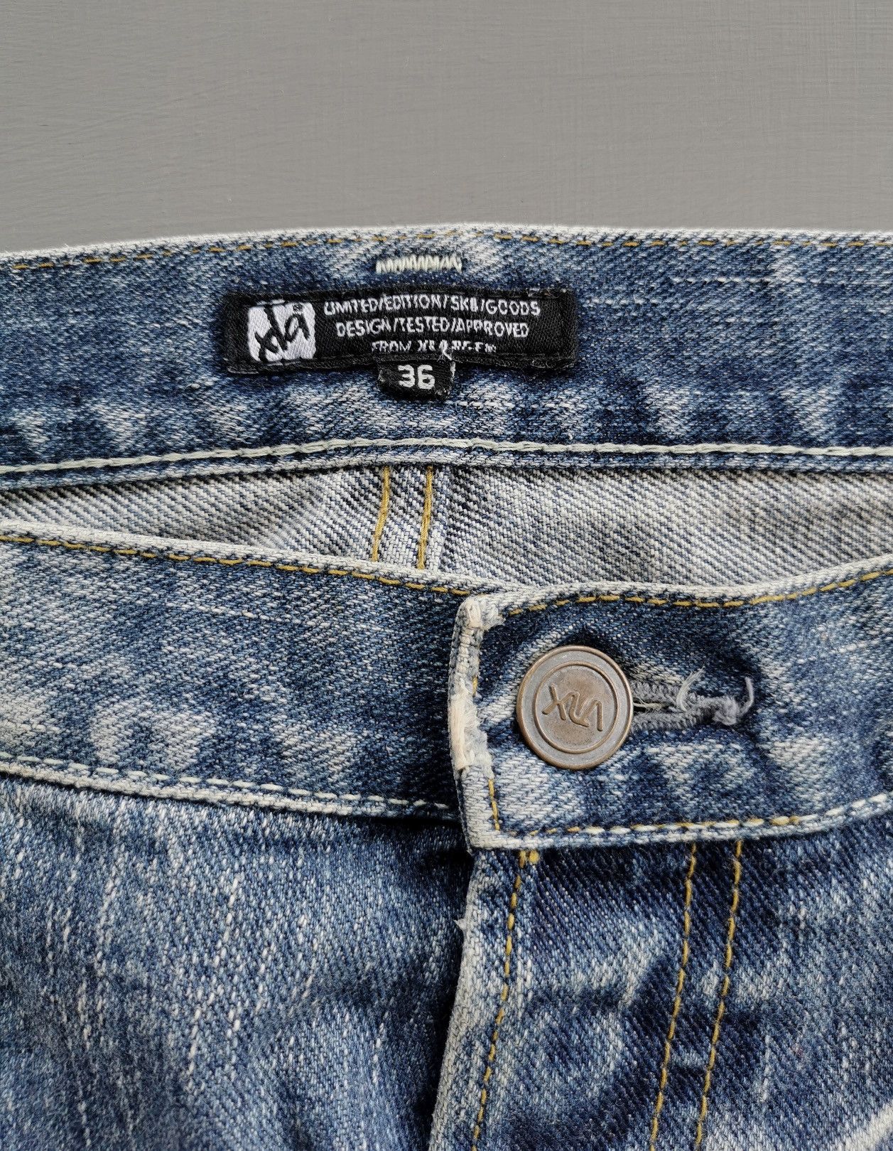 Japanese Brand Xlarge Japan Limited Edition Sk8 XLA Jeans Size US 36 / EU 52 - 4 Thumbnail
