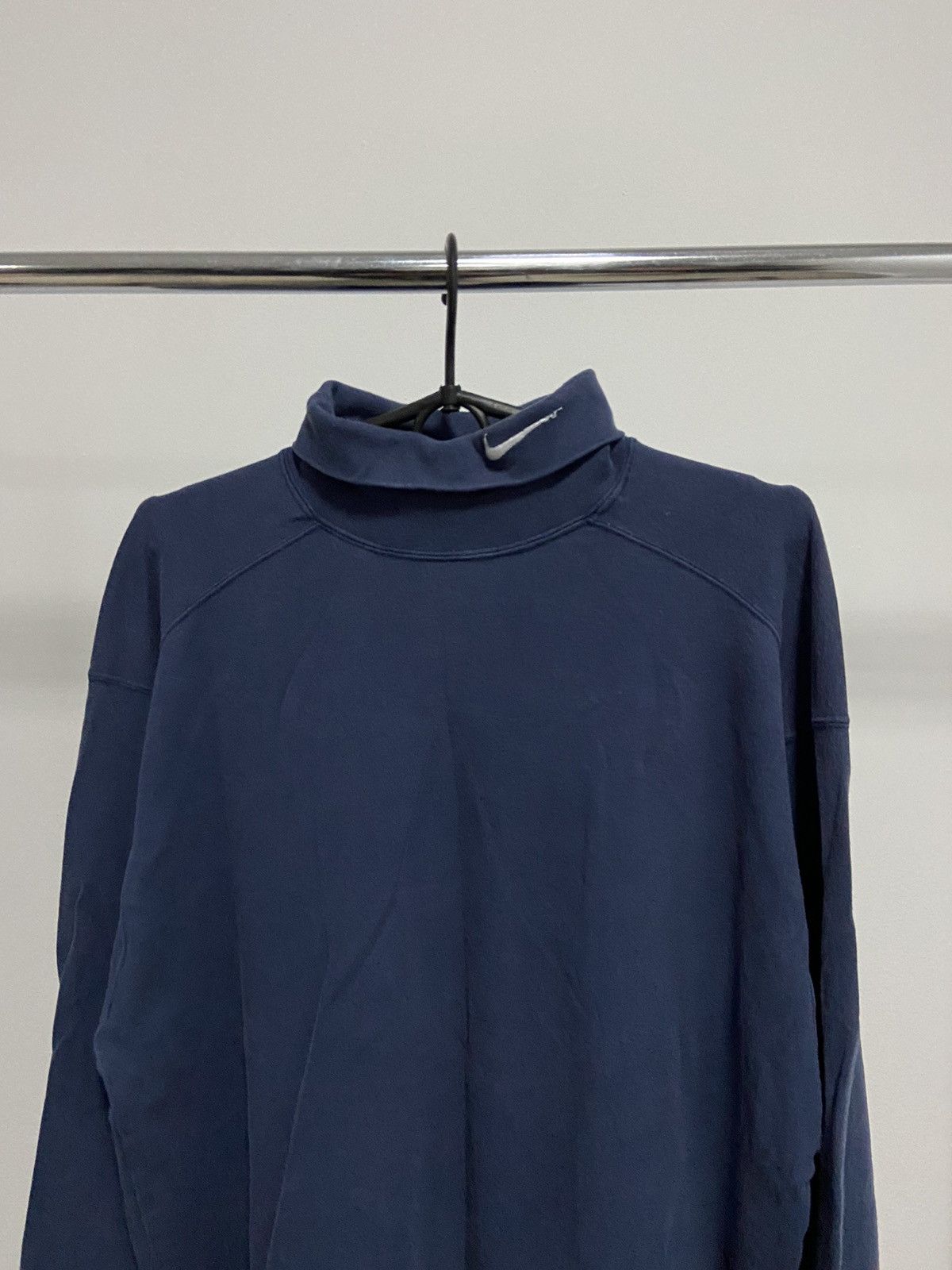 Nike × Vintage Nike Sweatshirt turtle neck small swoosh Logo Vintage 90s Size US L / EU 52-54 / 3 - 2 Thumbnail