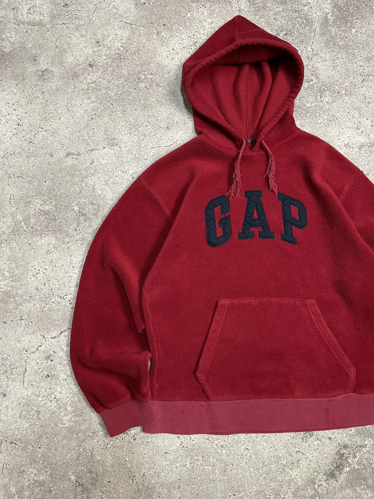 Gap Vintage Gap fleece hoodie embroidered centr logo faded efect Size US M / EU 48-50 / 2 - 2 Thumbnail