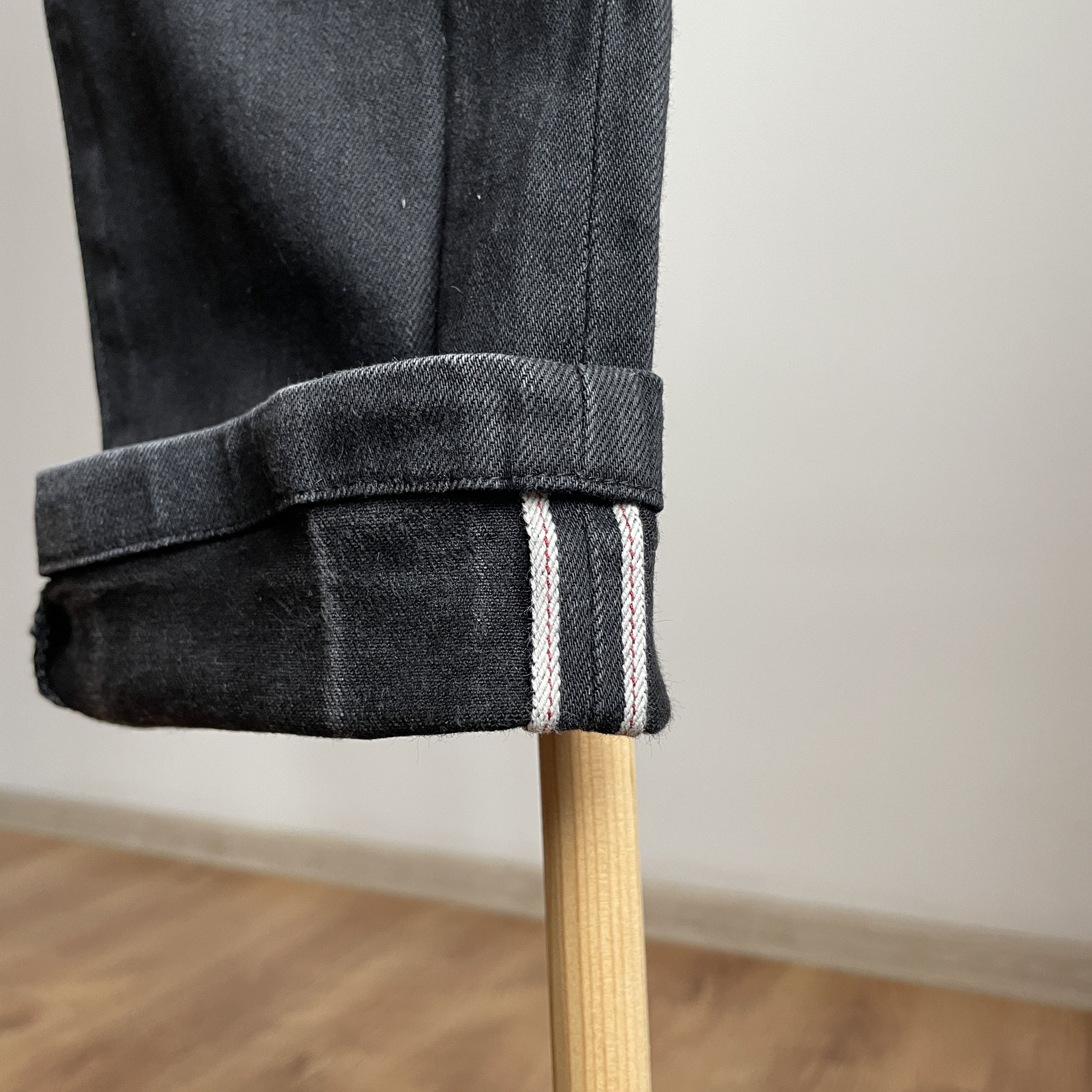 Jean Shop Jean Shop Jim Stretch Slim Washed Black Selvedge Denim Size US 32 / EU 48 - 7 Thumbnail
