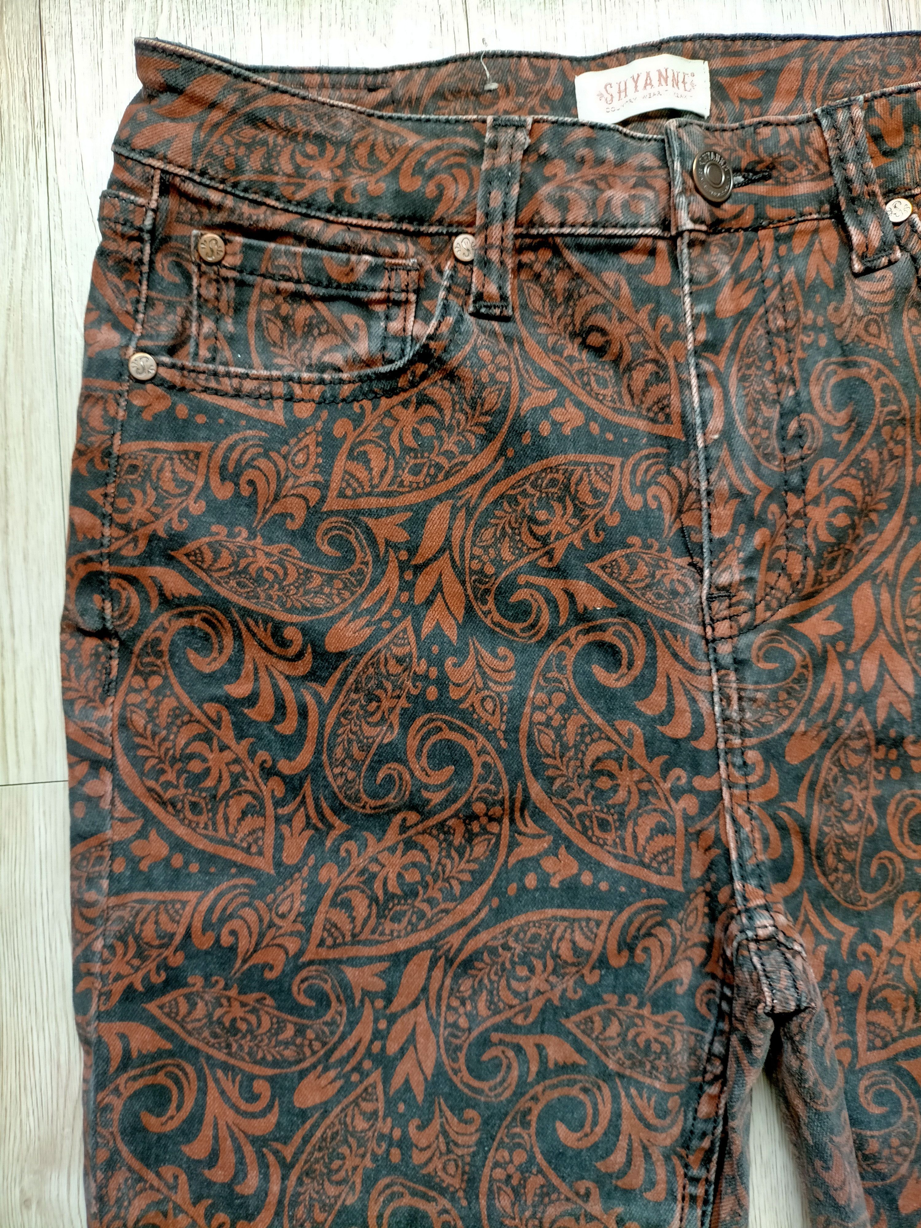 If Six Was Nine Flare Jeans Shyanne Paisley Boot cut denim Size US 28 / EU 44 - 3 Thumbnail