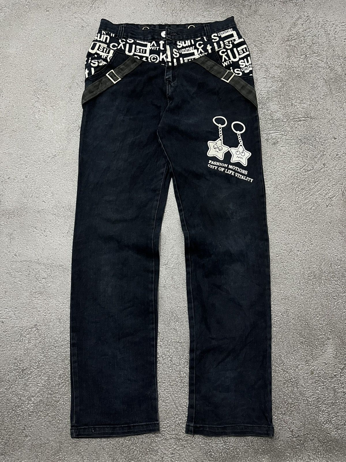 Vintage Vintage Punk Denim Pants Size US 29 - 1 Thumbnail