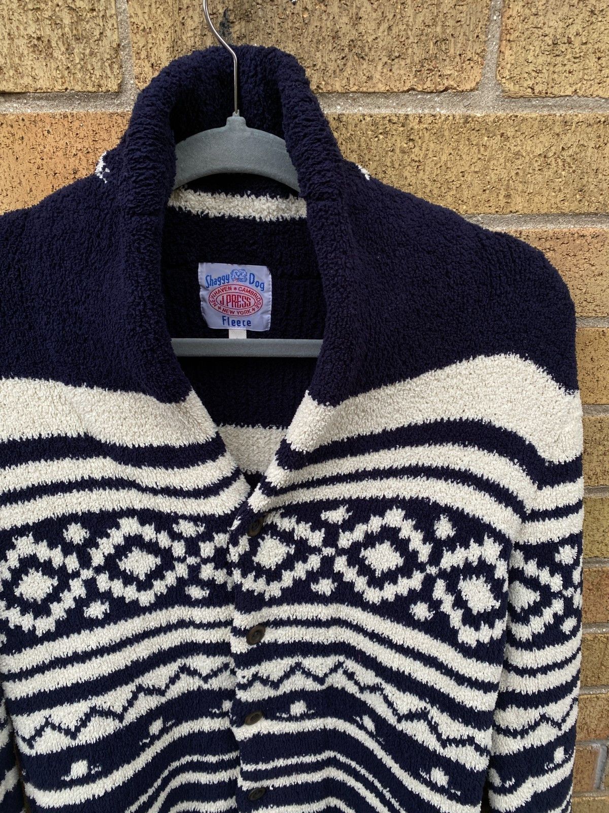 J. Press Vintage J Press Shaggy Dog Shetland Fleece Knit Sweater Azt Size US L / EU 52-54 / 3 - 6 Thumbnail