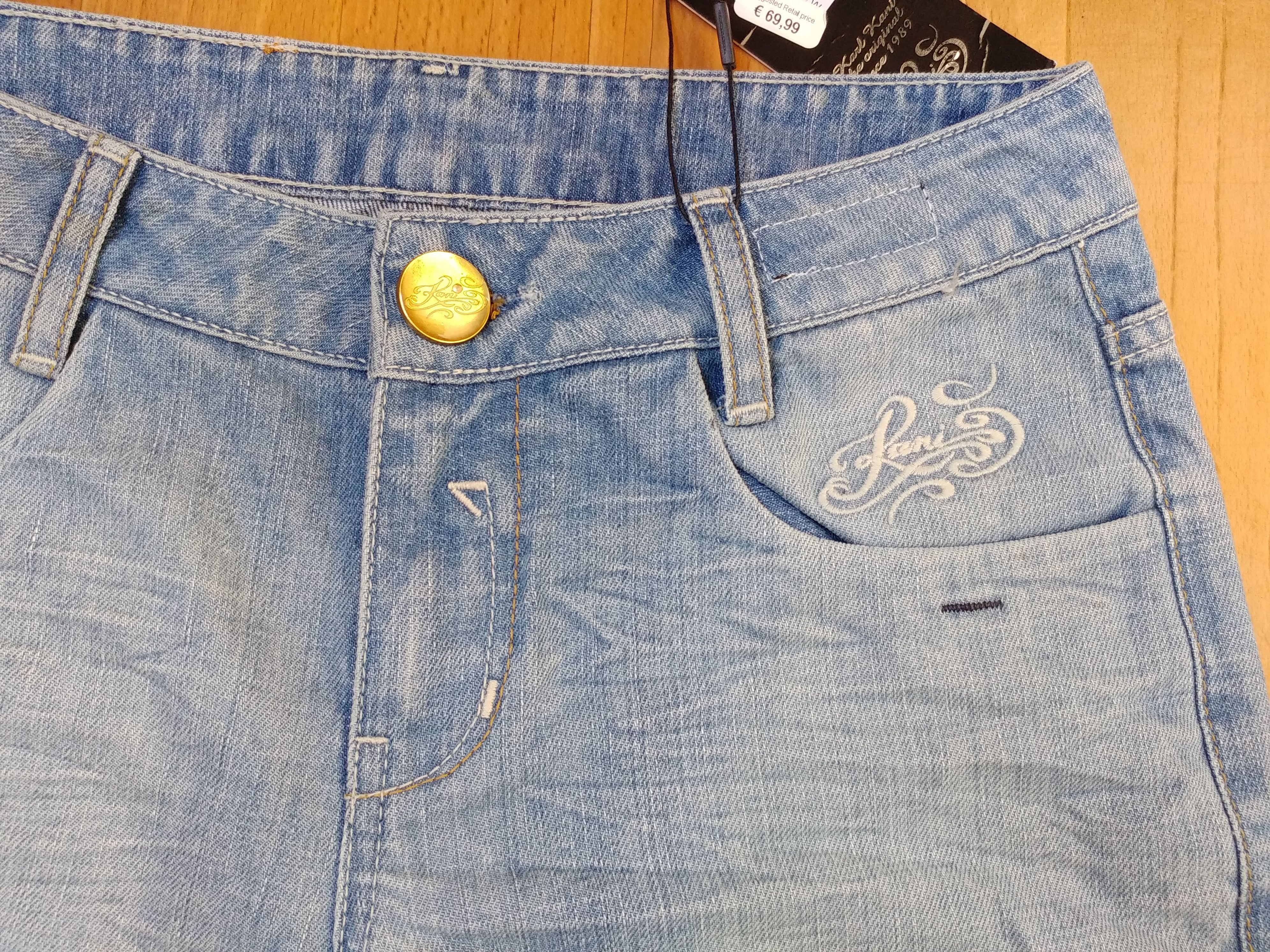 Karl Kani Womens KARL KANI jeans, blue vintage baggy Kani Ladies W 26 Size 26" / US 2 / IT 38 - 10 Thumbnail