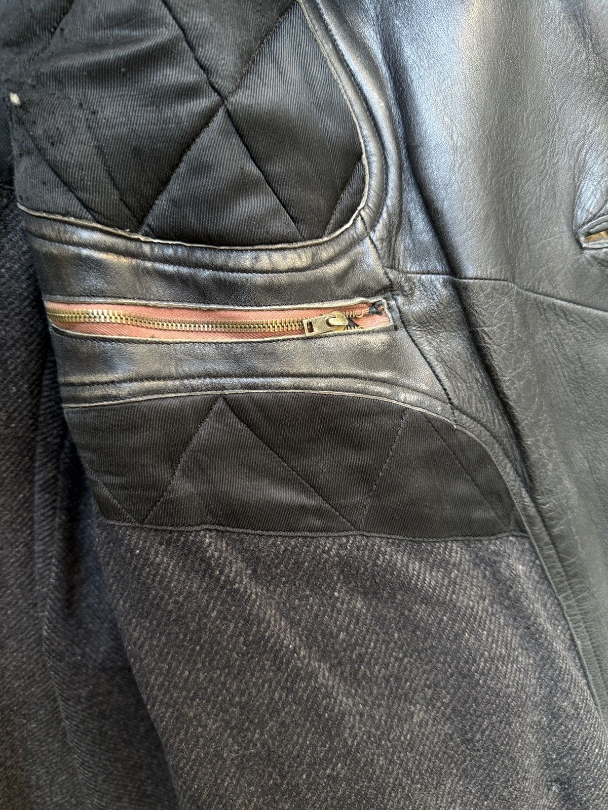 Vintage Retro Military WW2 German Luftwaffe Distressed Leather Coat Size US L / EU 52-54 / 3 - 19 Thumbnail