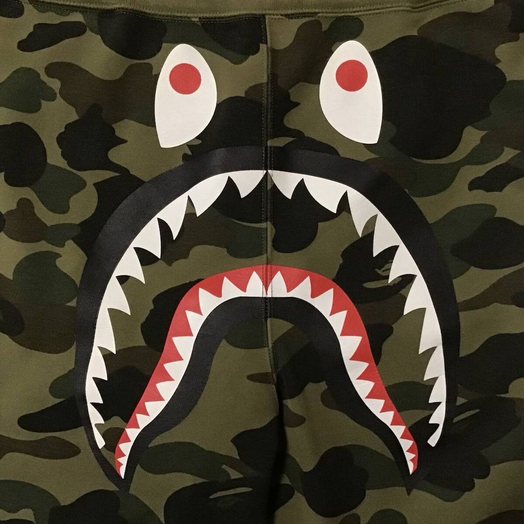 Bape GORE WIND STOPPER BAPE CAMO Shark Sweat Pants ★size XXL Size US 38 / EU 54 - 3 Thumbnail