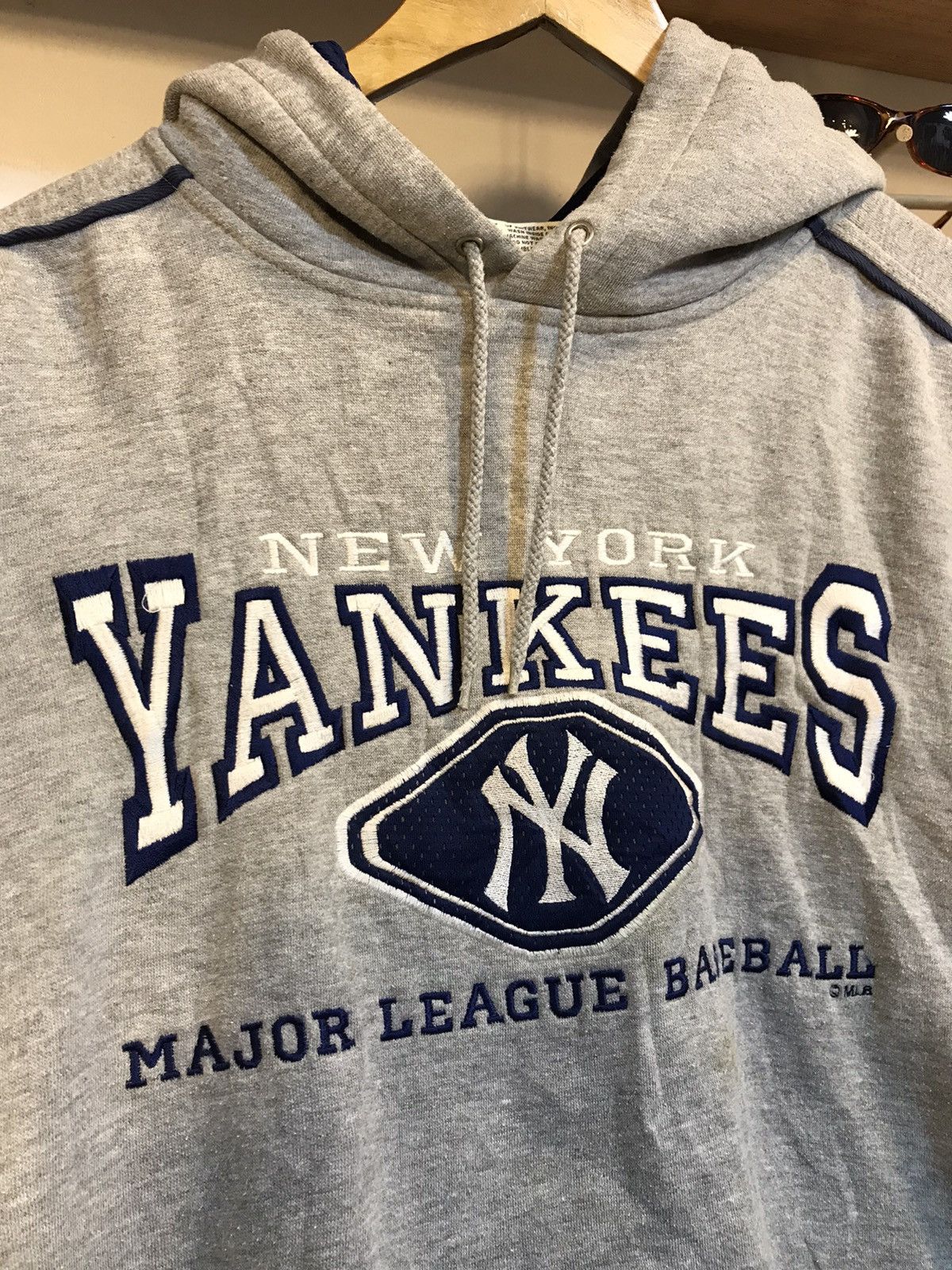 Lee × Vintage Vintage Y2K New York Yankees Hoodie Sweatshirt Size US XL / EU 56 / 4 - 9 Thumbnail