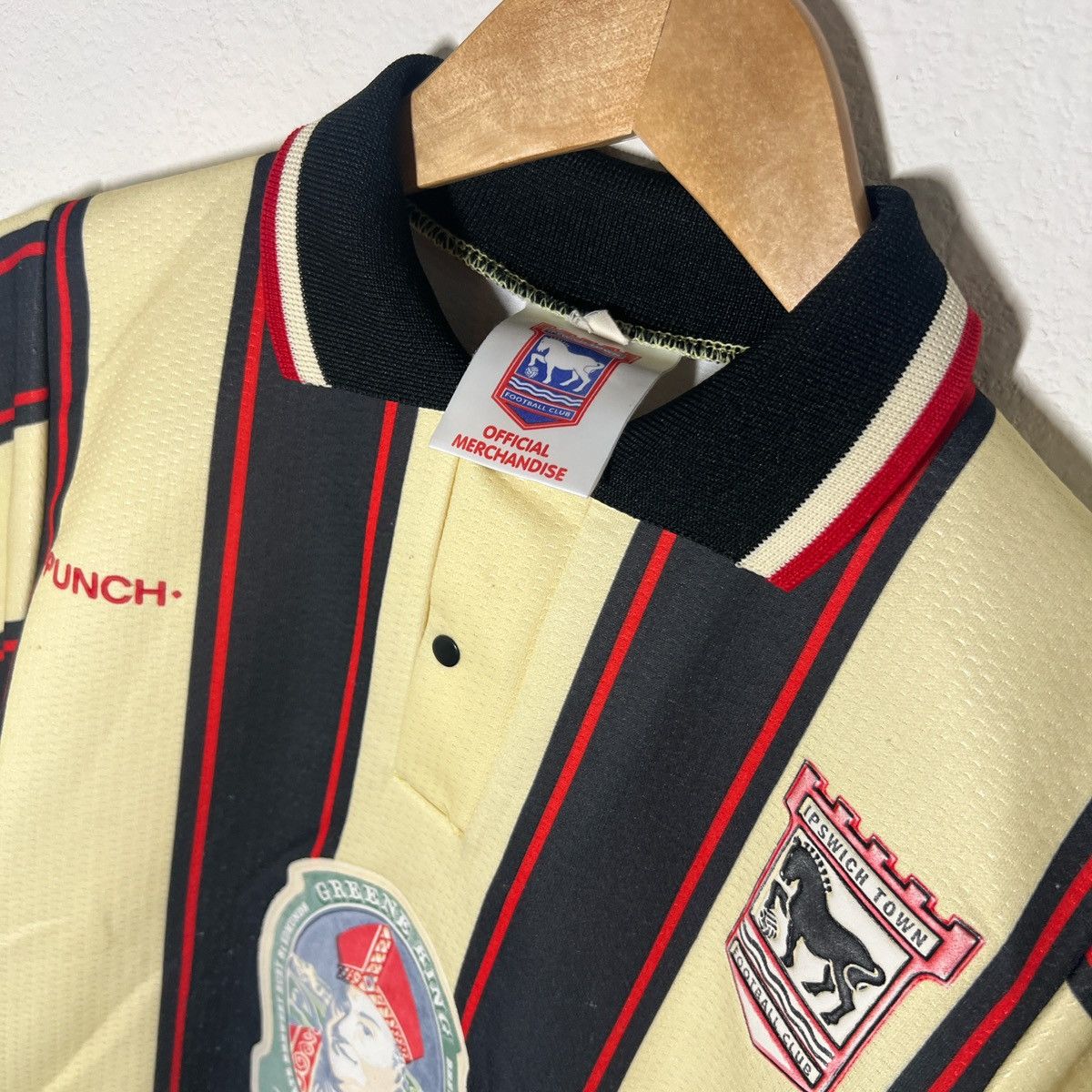 Vintage Ipswich Town 1997-1998 Away Jersey | Vintage Soccer Size US XXS / EU 40 - 2 Thumbnail