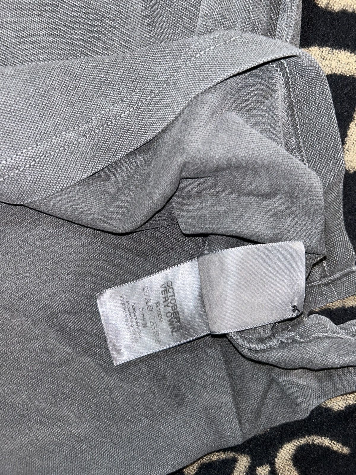 October's Very Own OVO GARMENT DYE BLACK POLO Size US XL / EU 56 / 4 - 7 Thumbnail