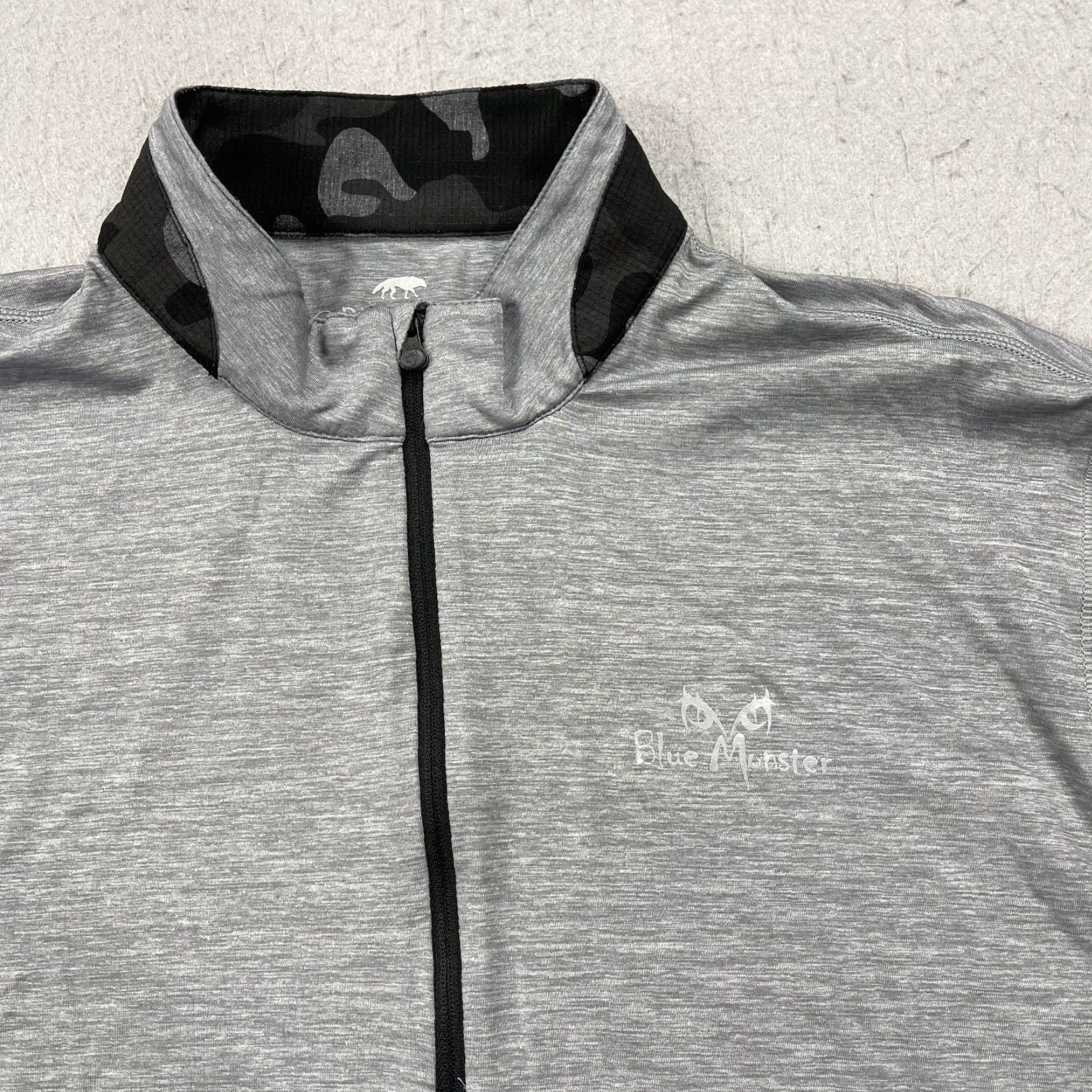 Vintage Greyson Mens Golf Jacket 2XL 1/4 Zip Gray NWT Polyester Spandex Logo Greyson Golf Jacket Mens 2XL Guide Sport 1/4 Zip Blue Monster Doral Trump NWT Size US XXL / EU 58 / 5 - 2 Thumbnail