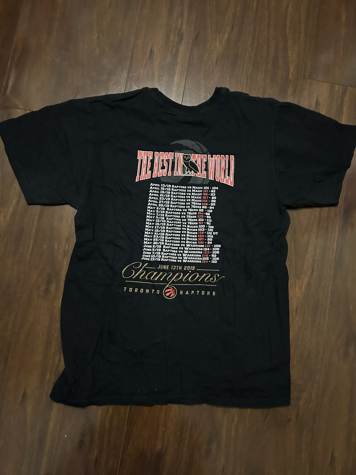 October's Very Own 2019 OVO Toronto Raptors champion t shirt Size US M / EU 48-50 / 2 - 2 Thumbnail