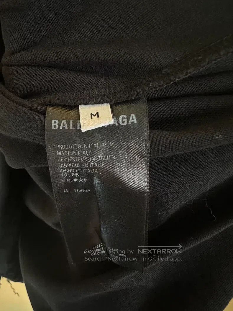 Balenciaga Balenciaga Faux Two-Piece Cola Printed Logo Long Sleeve Ho Size US M / EU 48-50 / 2 - 4 Thumbnail