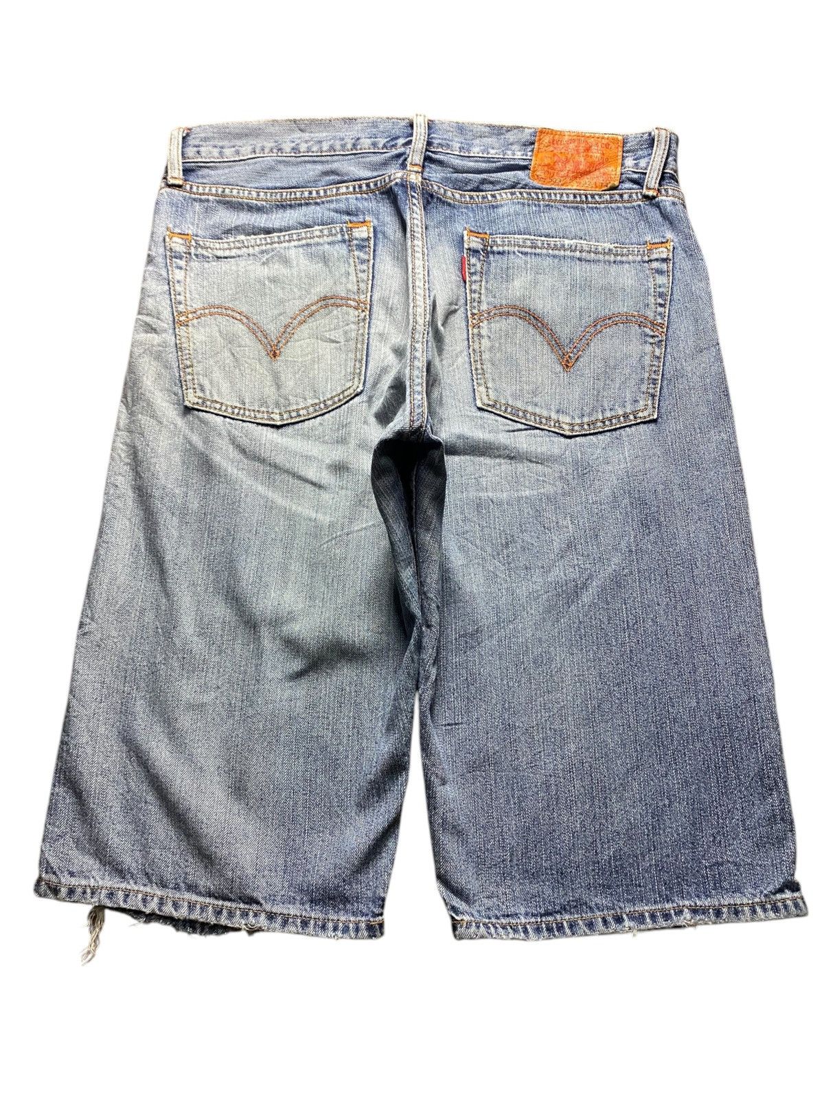Levi's Vintage Clothing Vintage Levis 503 Denim Distressed Short Jeans Size US 34 / EU 50 - 2 Thumbnail