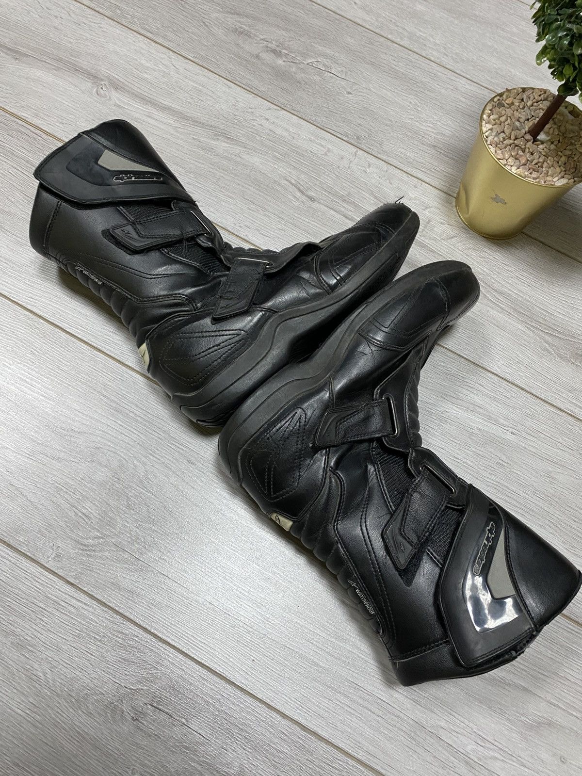 Alpinestars Alpinestars leather MOTO racing boots Size US 13 / EU 46 - 9 Thumbnail