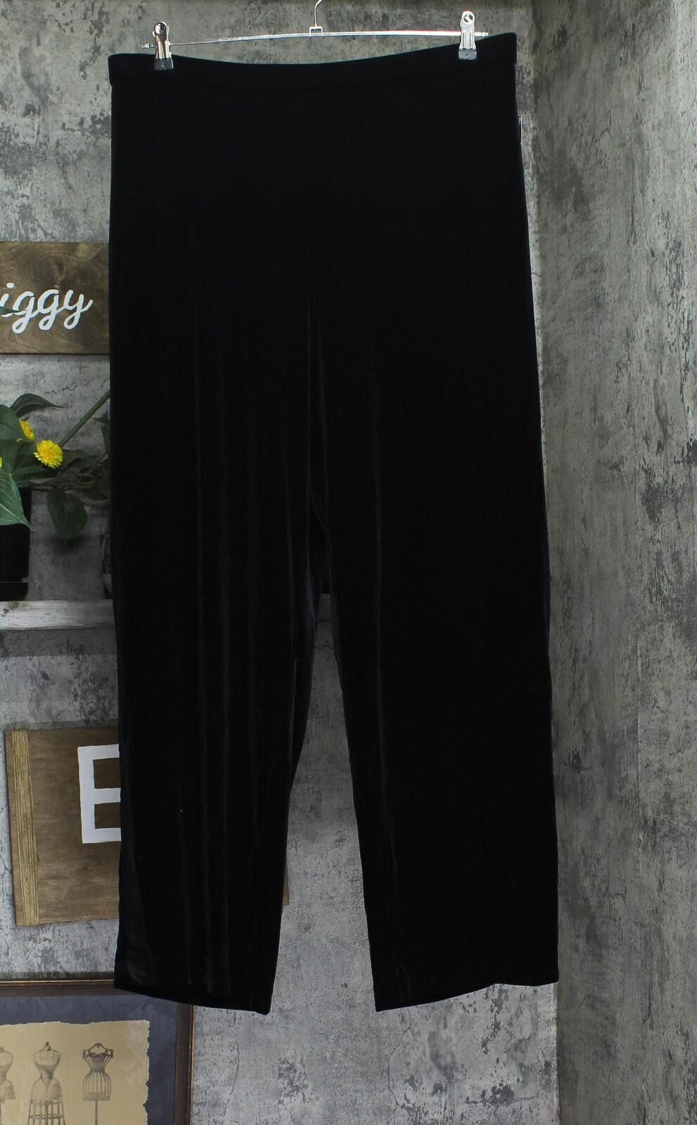 Other Nwt Alex Evenings Full Slim Leg Formal Dress Pant Black 2x Size XXL / US 16-18 / IT 52-54 - 1 Thumbnail