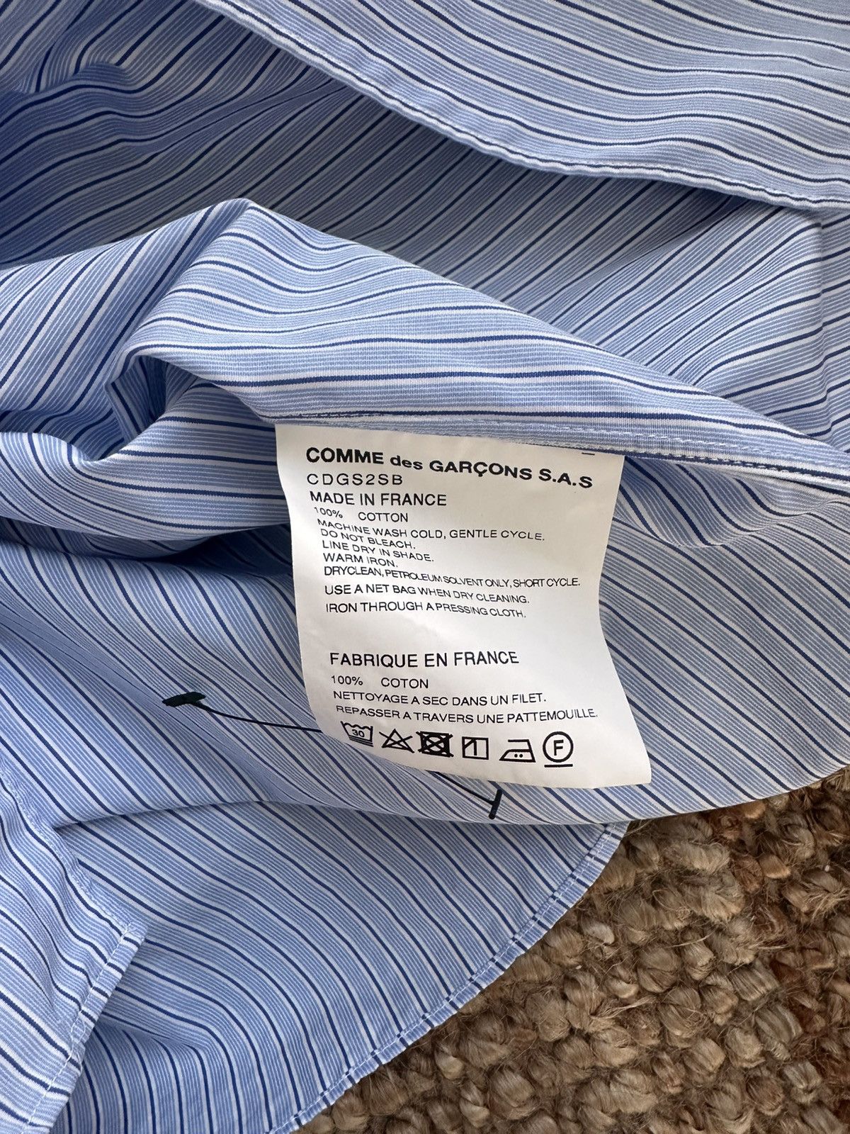 Comme des Garcons SHIRT Comme des Garcons striped button down shirt Size US S / EU 44-46 / 1 - 5 Thumbnail